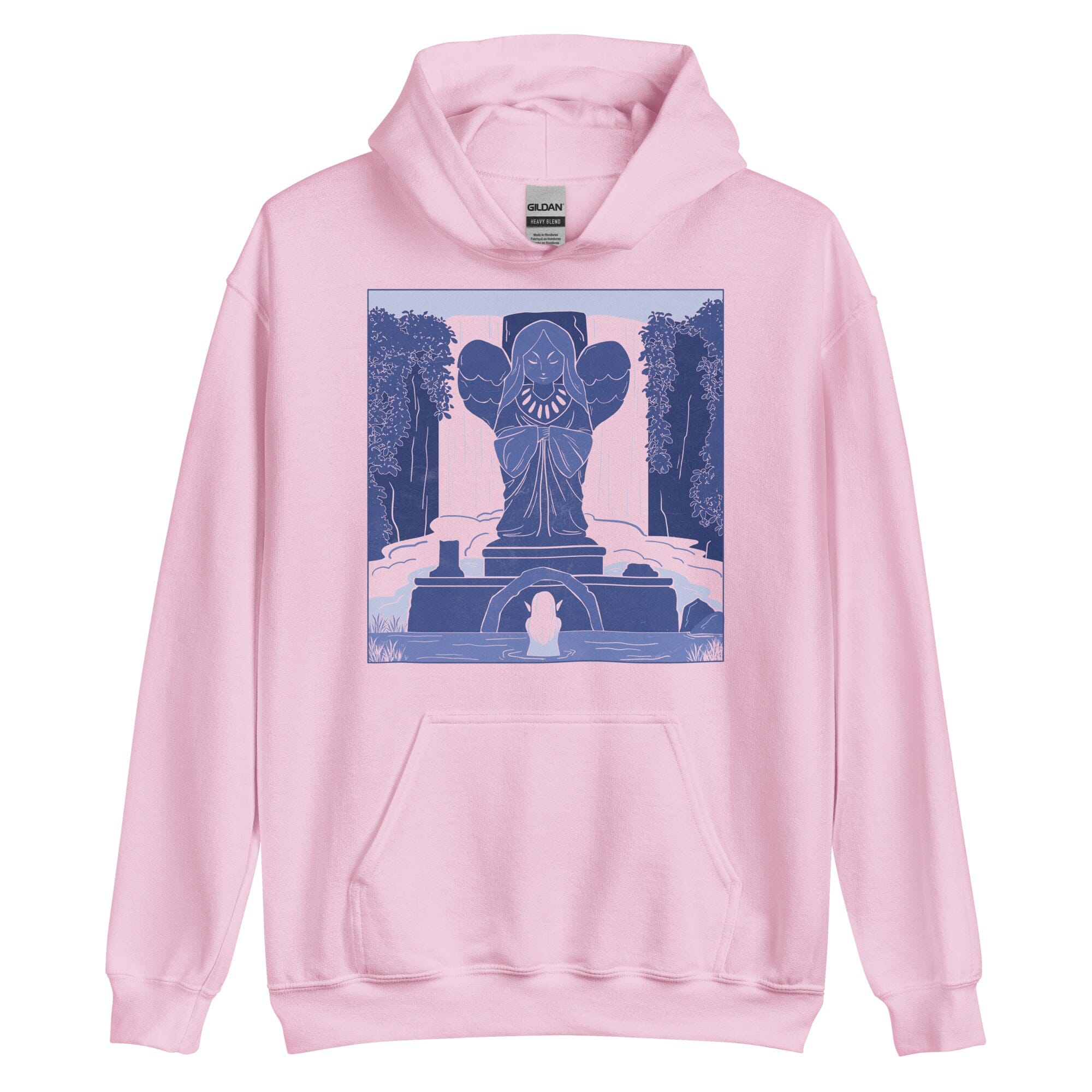 Goddess Statue | Unisex Hoodie | The Legend of Zelda Threads & Thistles Inventory Light Pink S