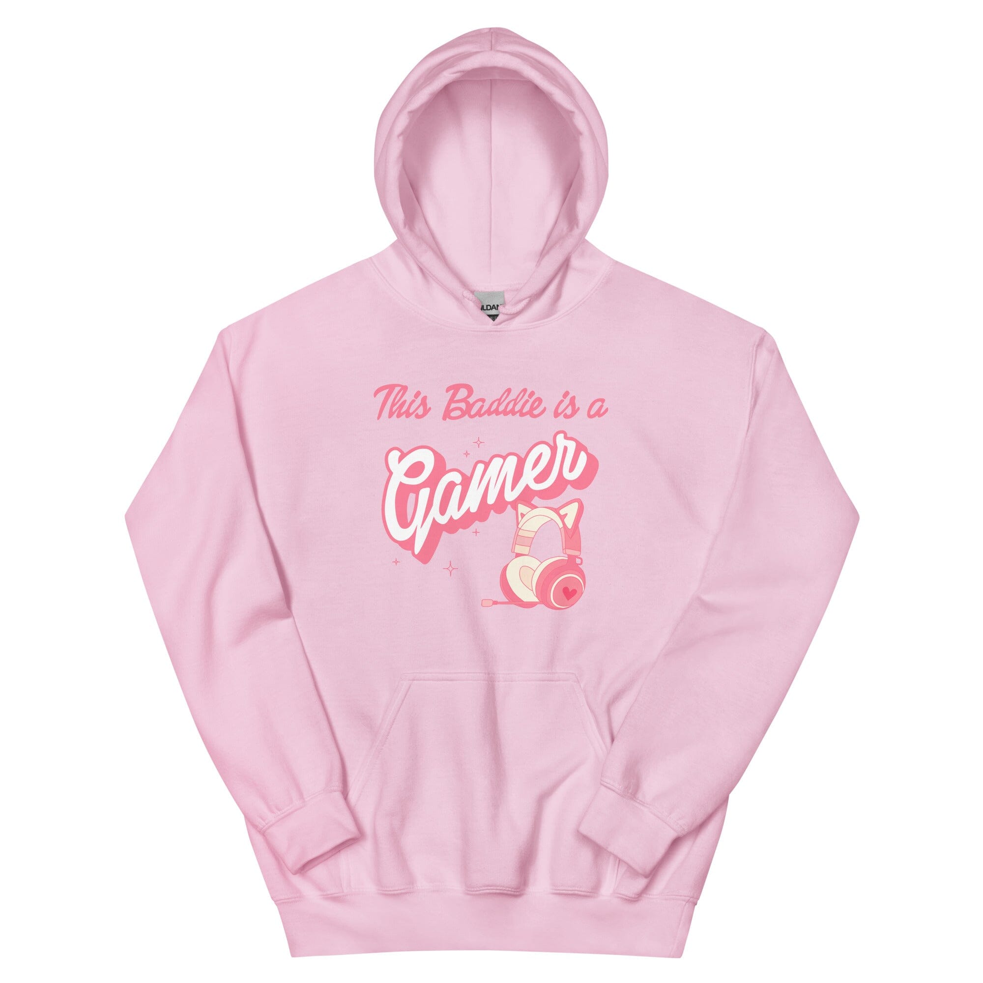 This Baddie is a Gamer | Unisex Hoodie | Feminist Gamer Threads & Thistles Inventory Light Pink S