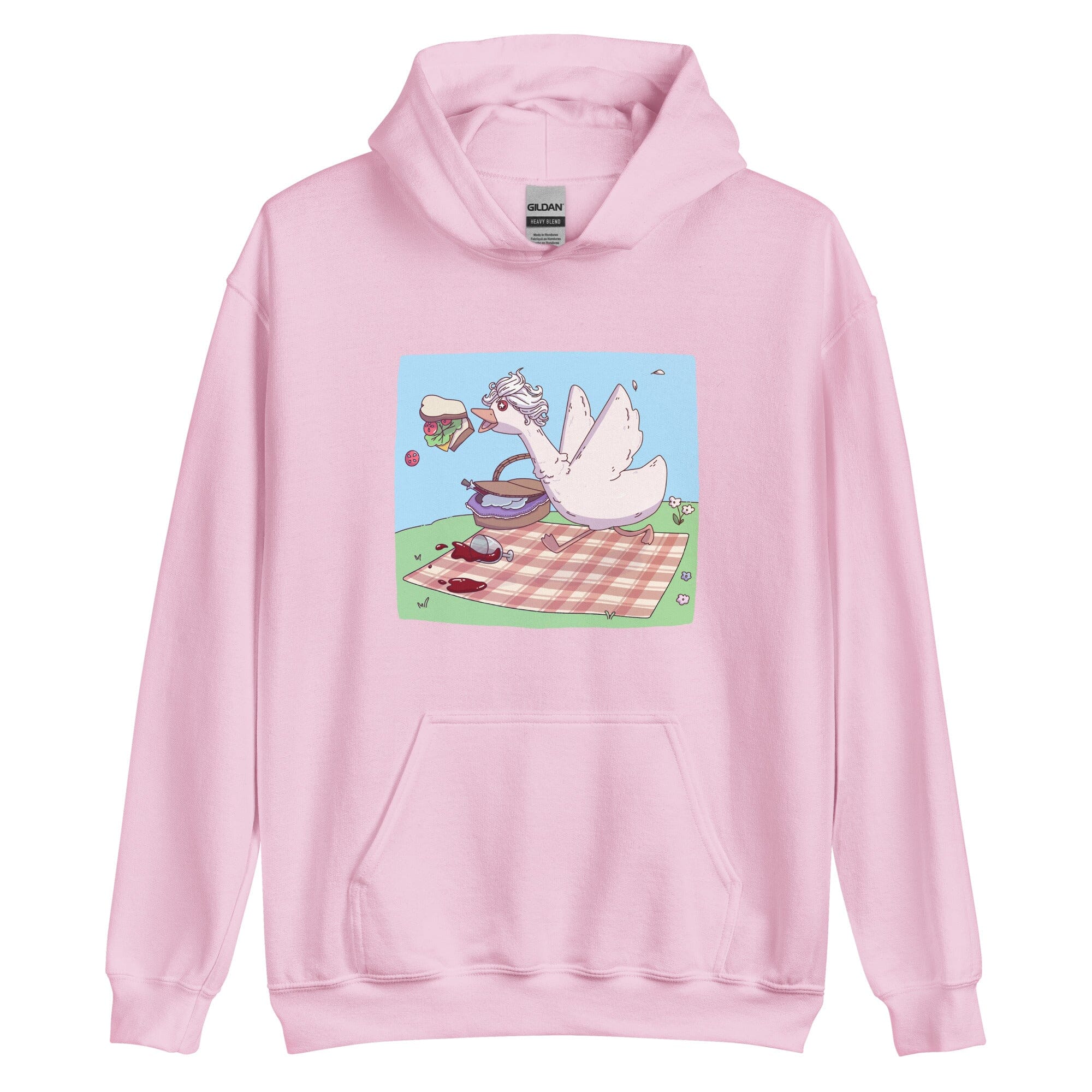 Goosestarion | Unisex Hoodie | Baldur's Gate Threads & Thistles Inventory Light Pink S