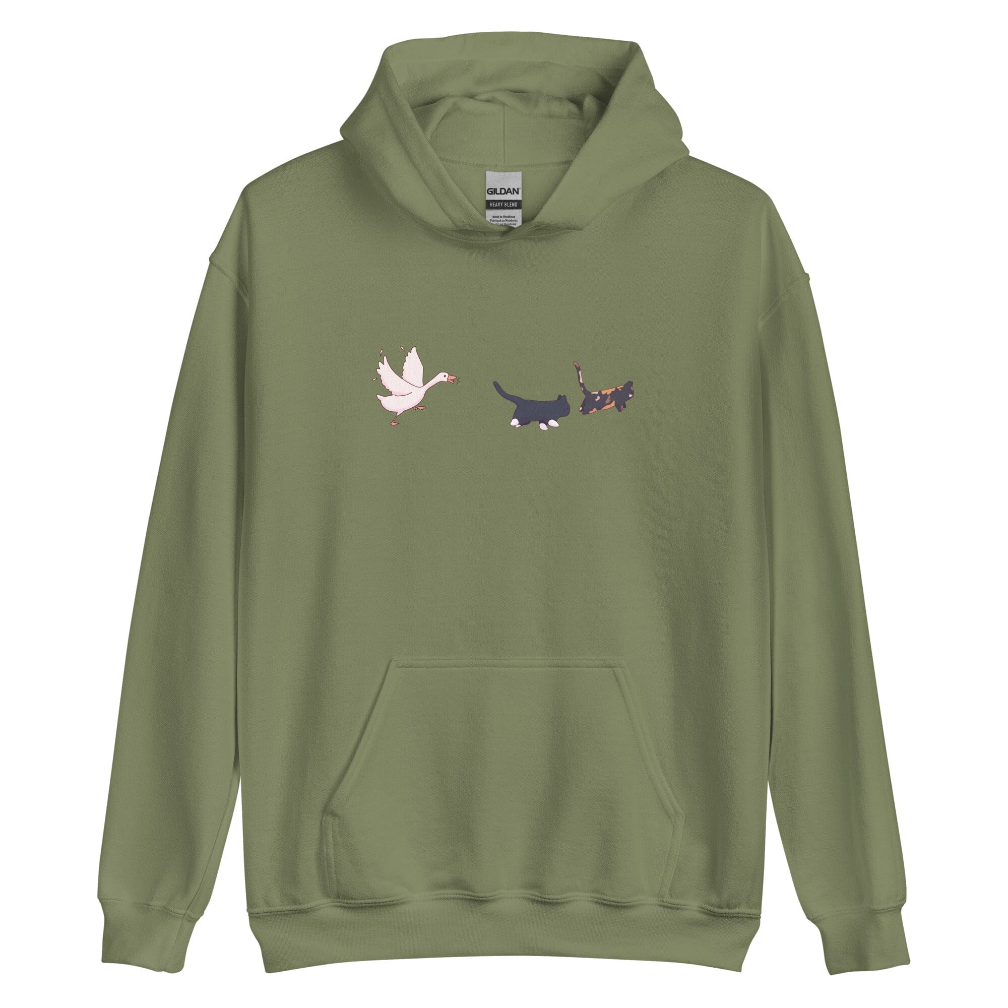 Goose Chase | Unisex Hoodie | TTI Stream Threads & Thistles Inventory Military Green S