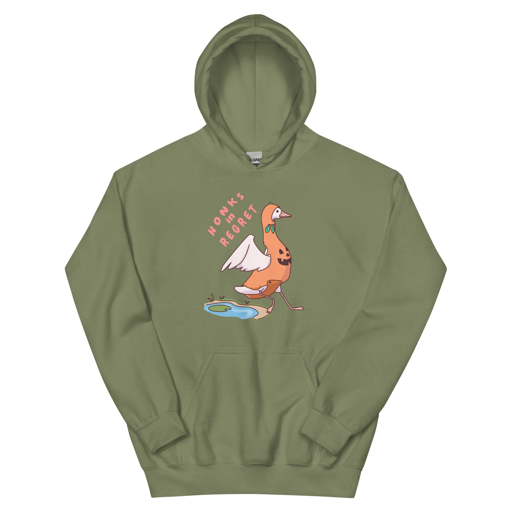 Honks in Regret | Unisex Hoodie | TTI Stream Threads & Thistles Inventory Military Green S