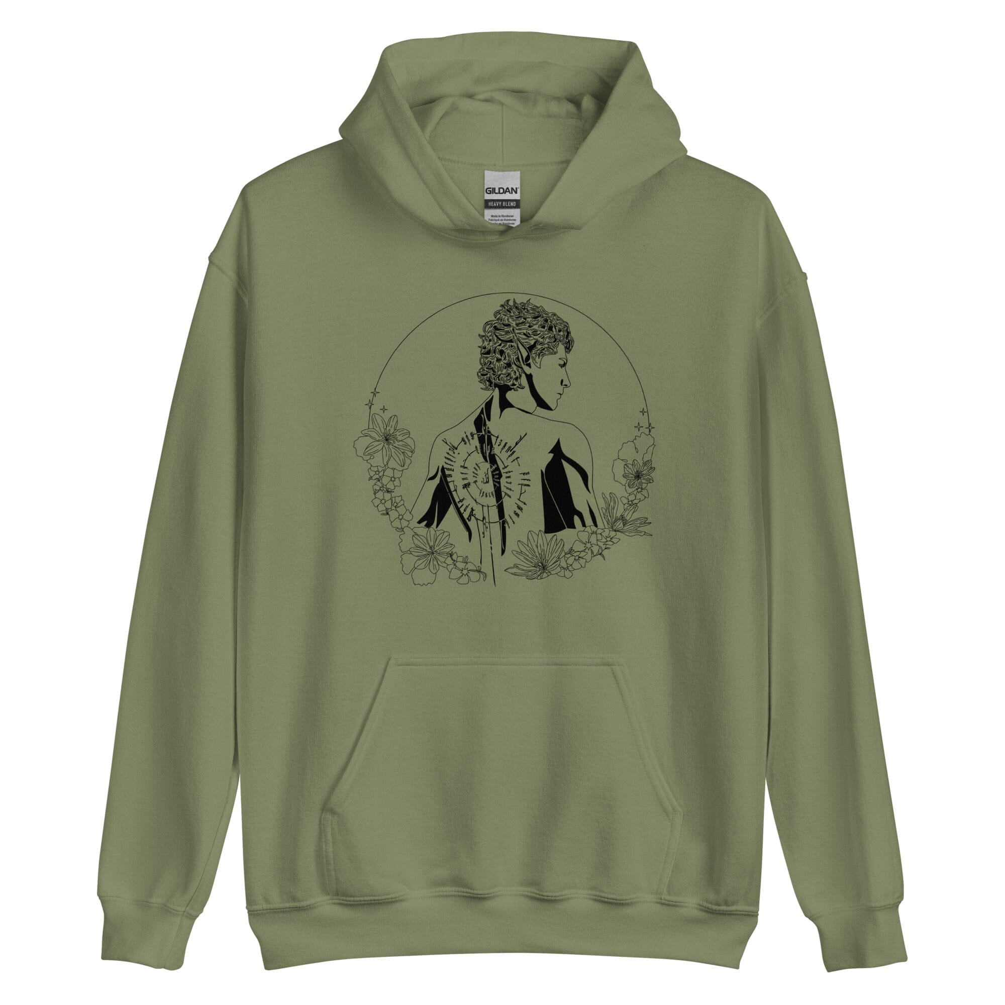 Astarion | Unisex Hoodie | Baldur's Gate Threads & Thistles Inventory Military Green S