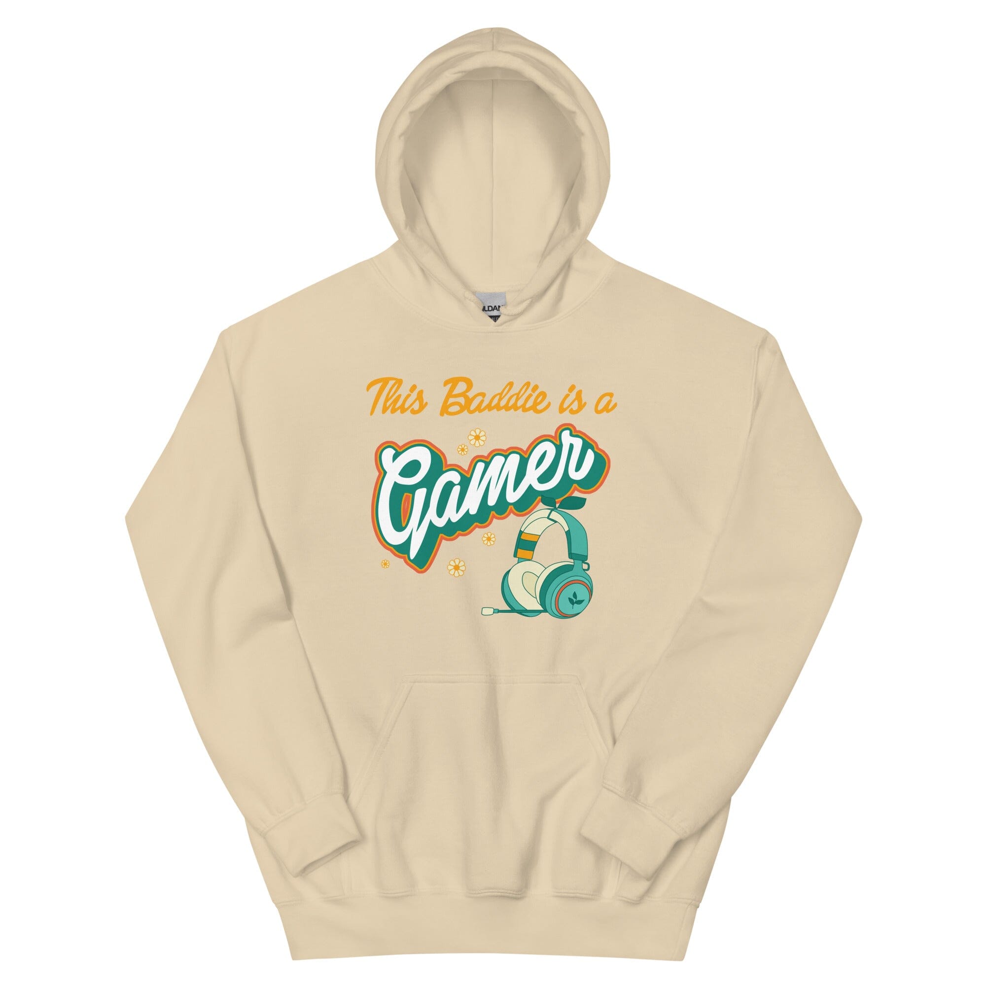 This Baddie is a Gamer | Unisex Hoodie | Feminist Gamer Threads & Thistles Inventory Sand S