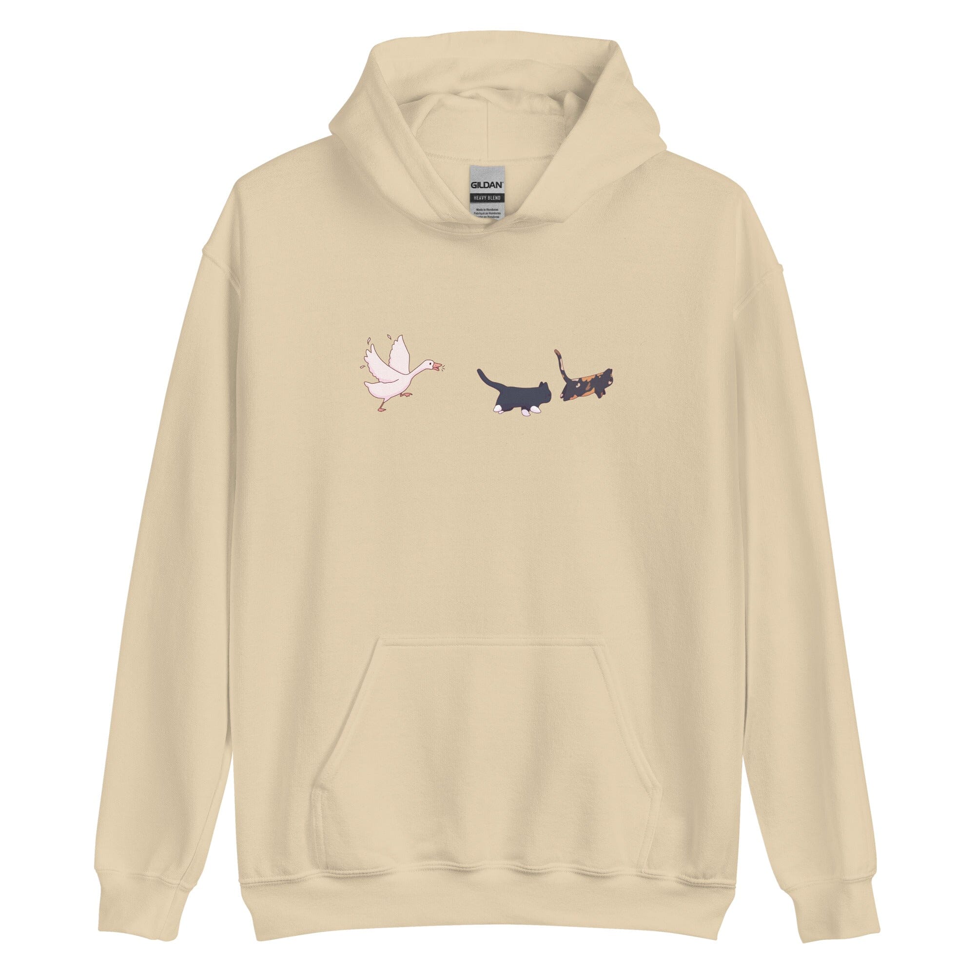 Goose Chase | Unisex Hoodie | TTI Stream Threads & Thistles Inventory Sand S