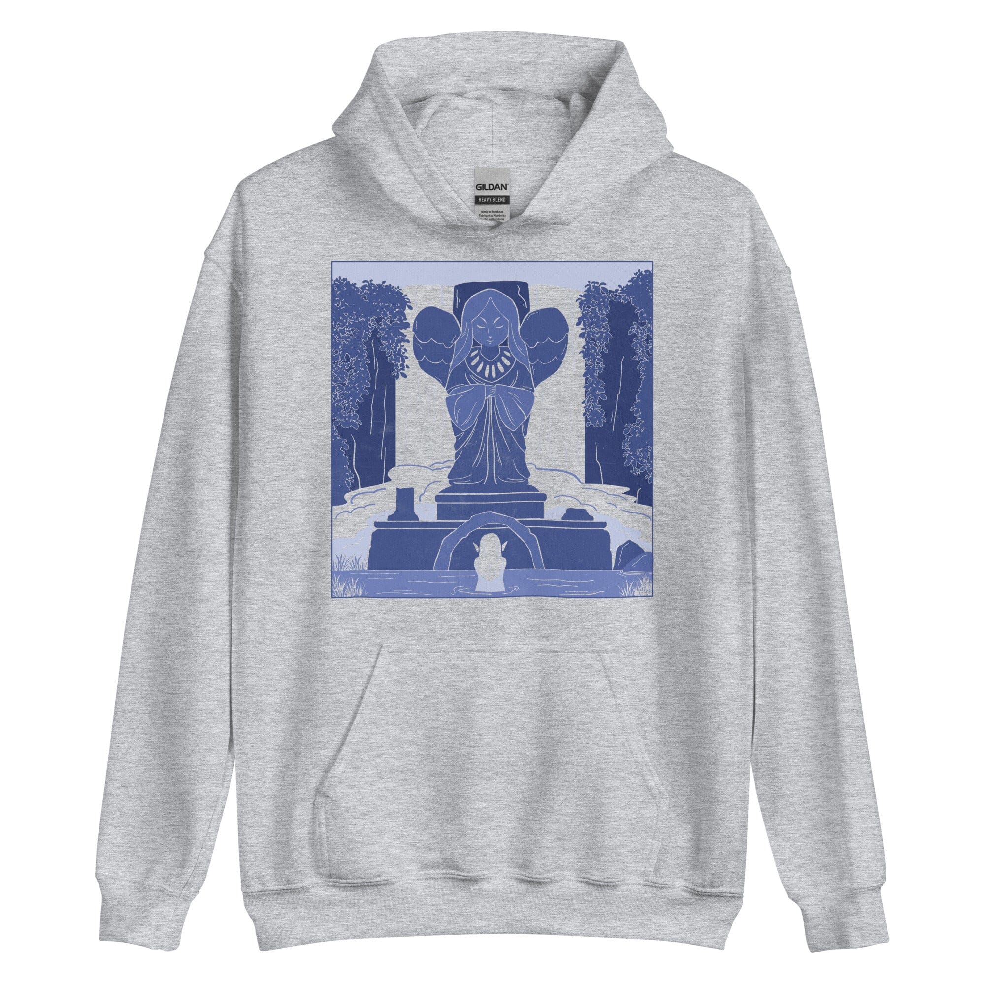 Goddess Statue | Unisex Hoodie | The Legend of Zelda Threads & Thistles Inventory Sport Grey S