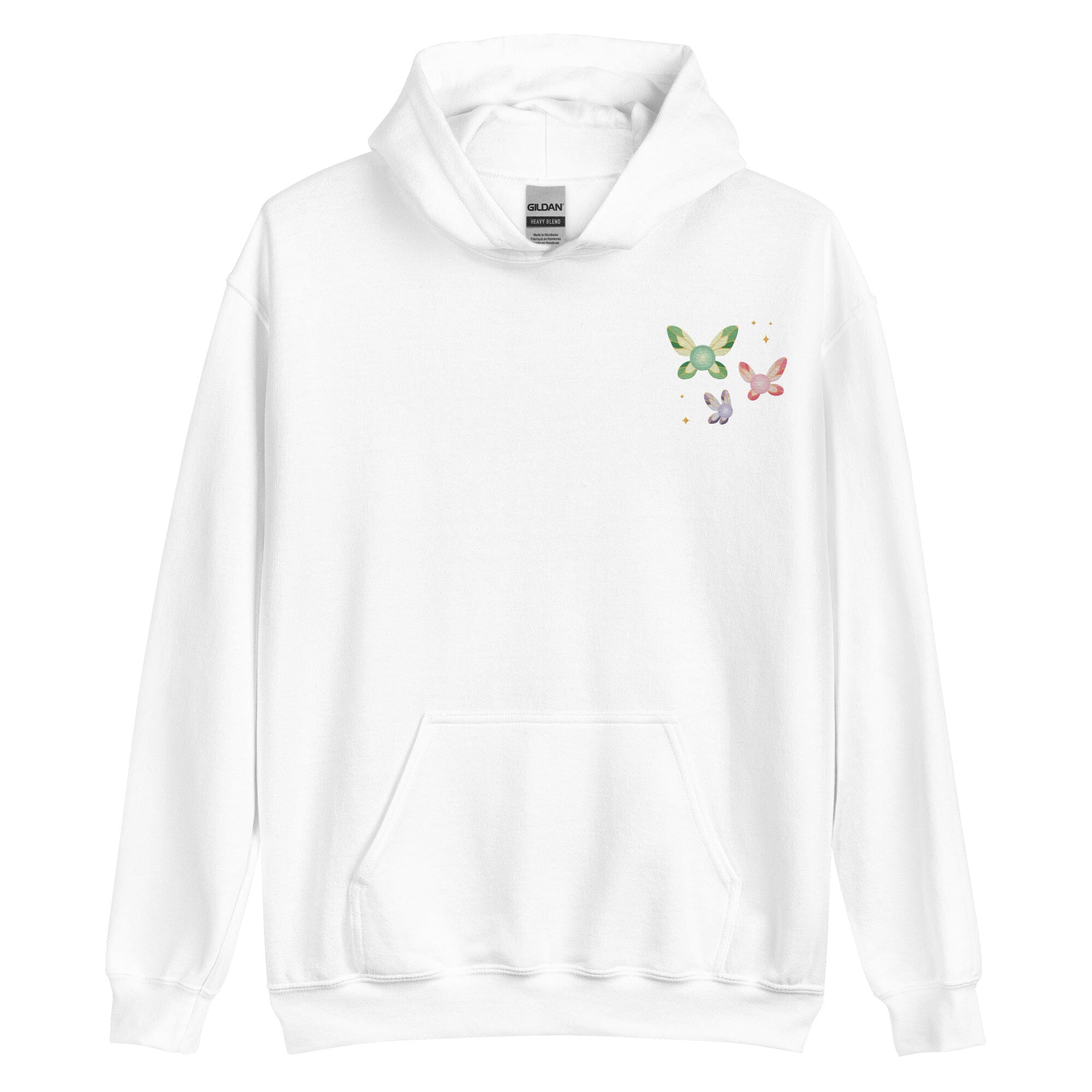 Navi Fairies | Embroidered Unisex Hoodie | The Legend of Zelda Threads & Thistles Inventory White S