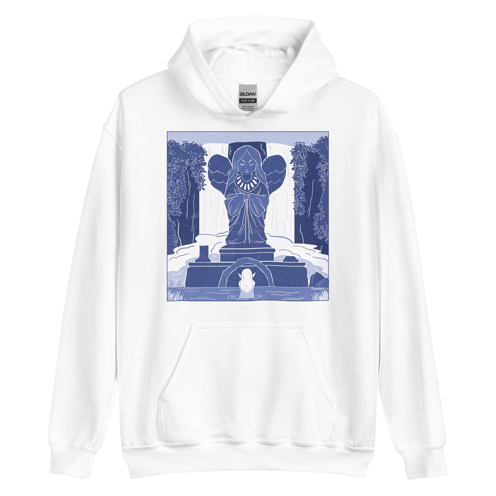 Goddess Statue | Unisex Hoodie | The Legend of Zelda Threads & Thistles Inventory White S