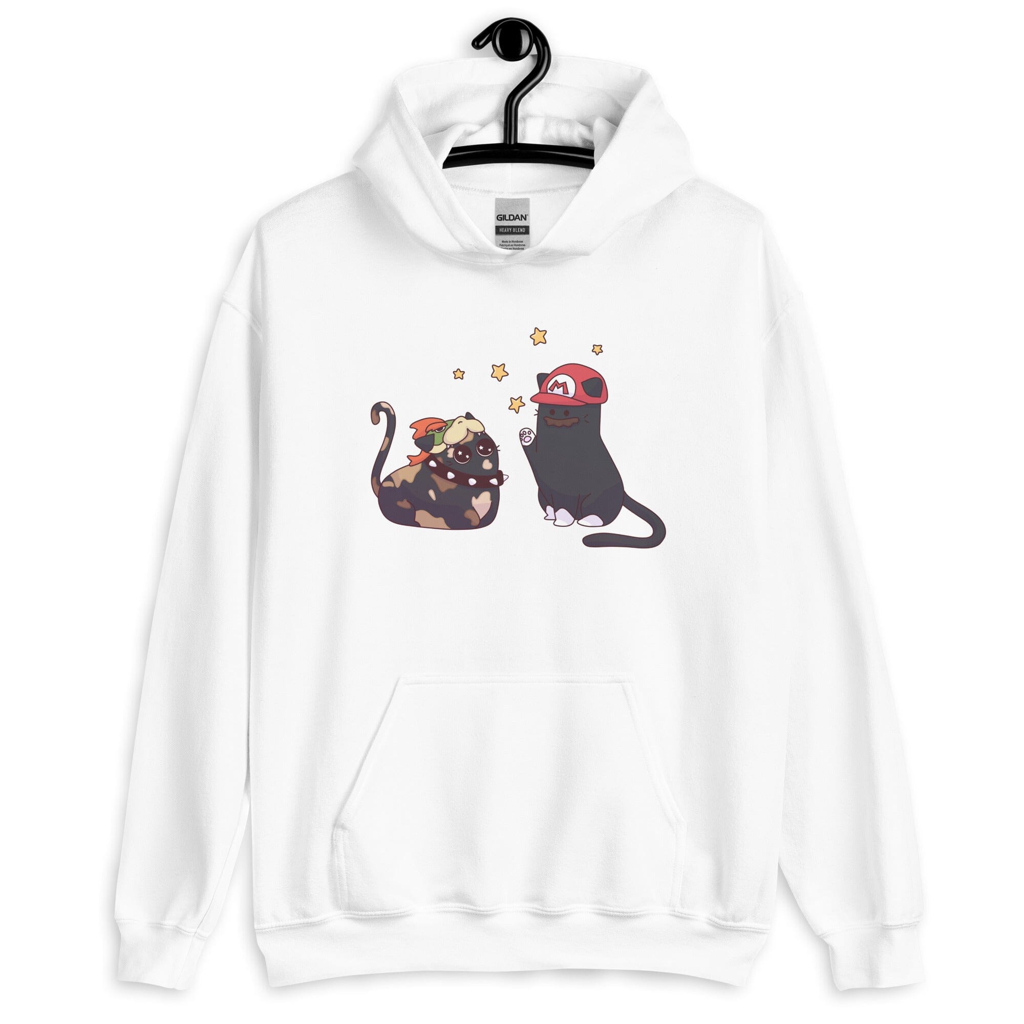 Team Bowser & Mario Kitties | Unisex Hoodie | TTI Stream Threads & Thistles Inventory