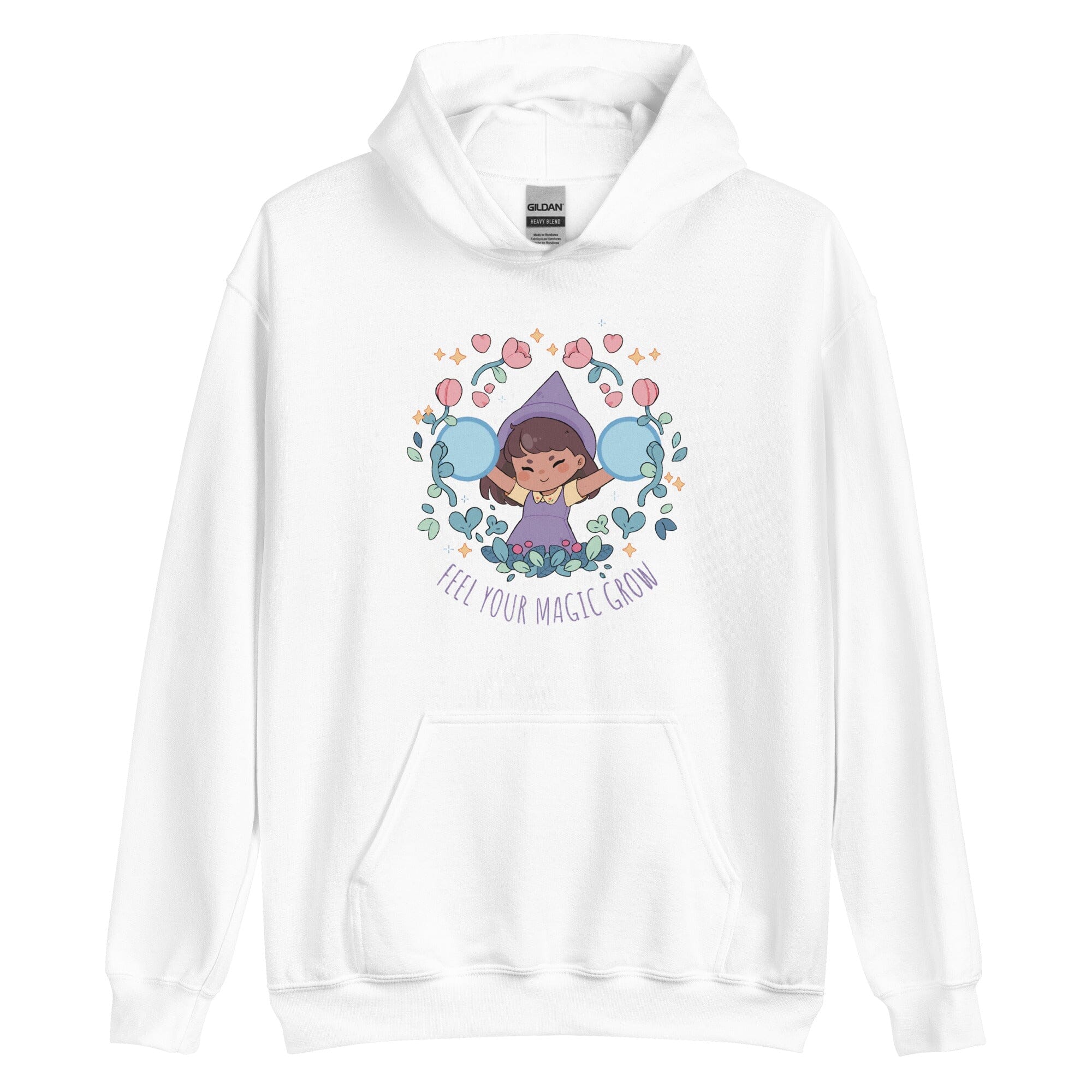 Feel Your Magic Grow | Unisex Hoodie | Fields of Mistria Threads & Thistles Inventory White S