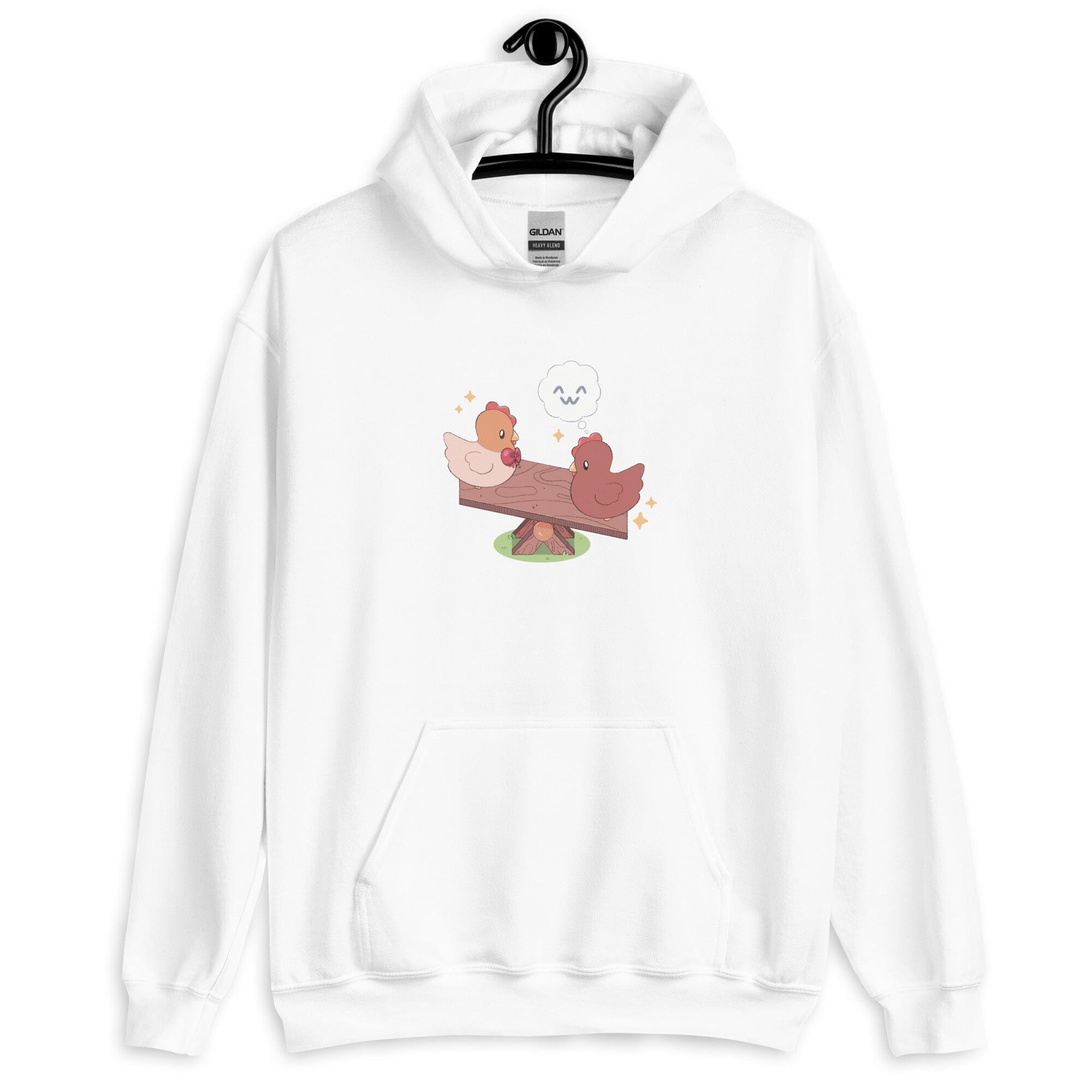 Chicken Seesaw | Unisex Hoodie | Fields of Mistria Threads & Thistles Inventory