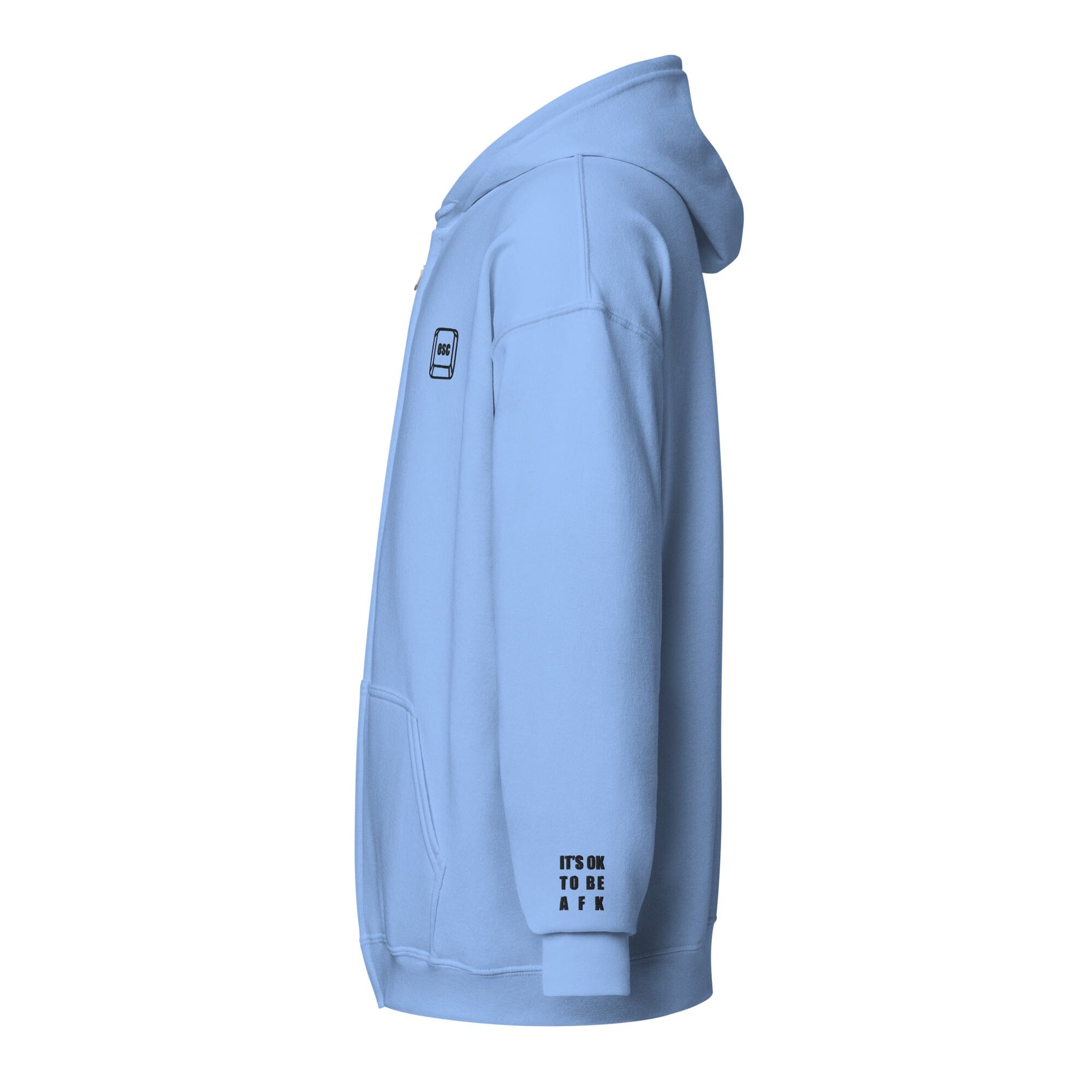 It's Ok to be AFK | Embroidered Unisex heavy blend zip hoodie | Gamer Affirmations Hoodies Threads & Thistles Inventory