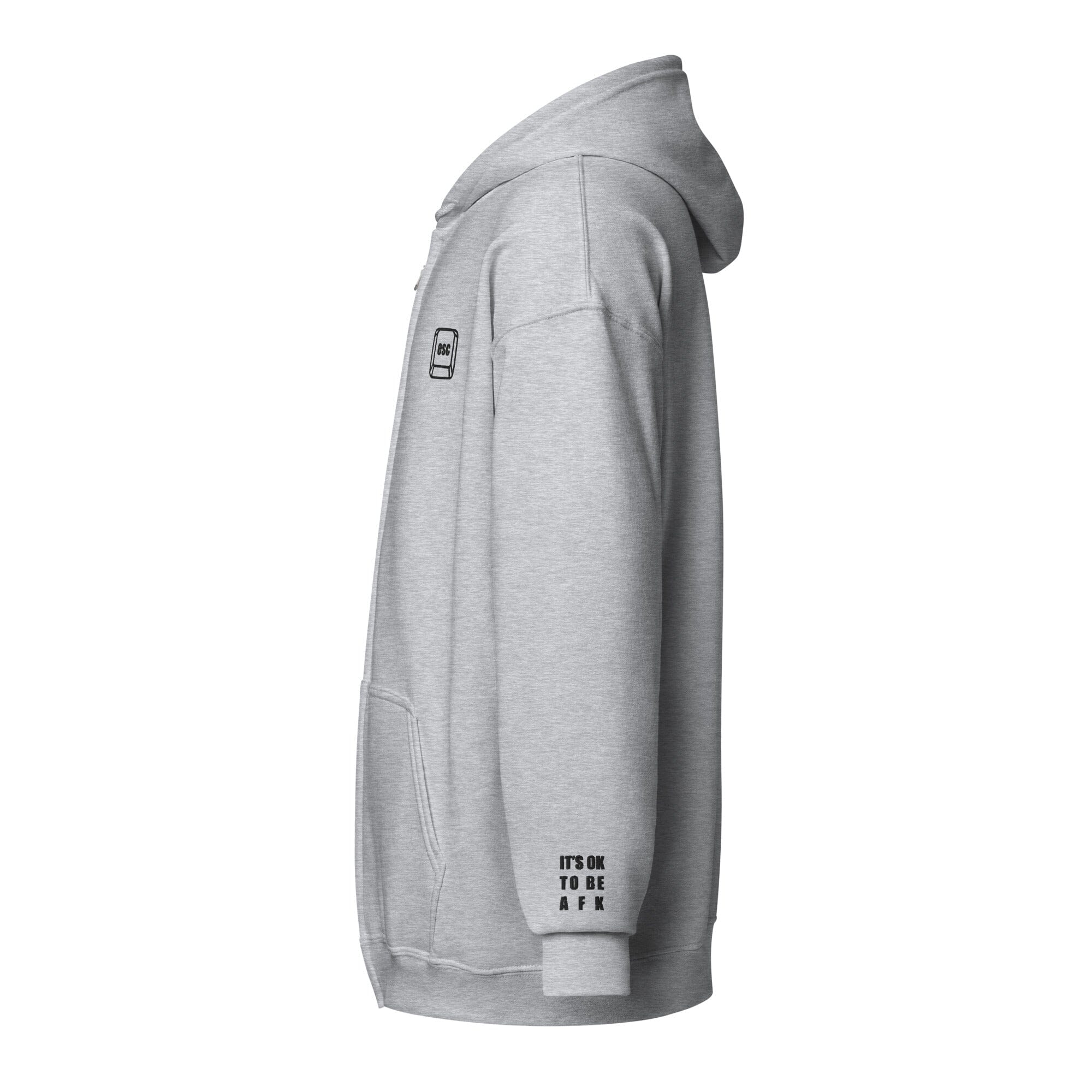 It's Ok to be AFK | Embroidered Unisex heavy blend zip hoodie | Gamer Affirmations Hoodies Threads & Thistles Inventory