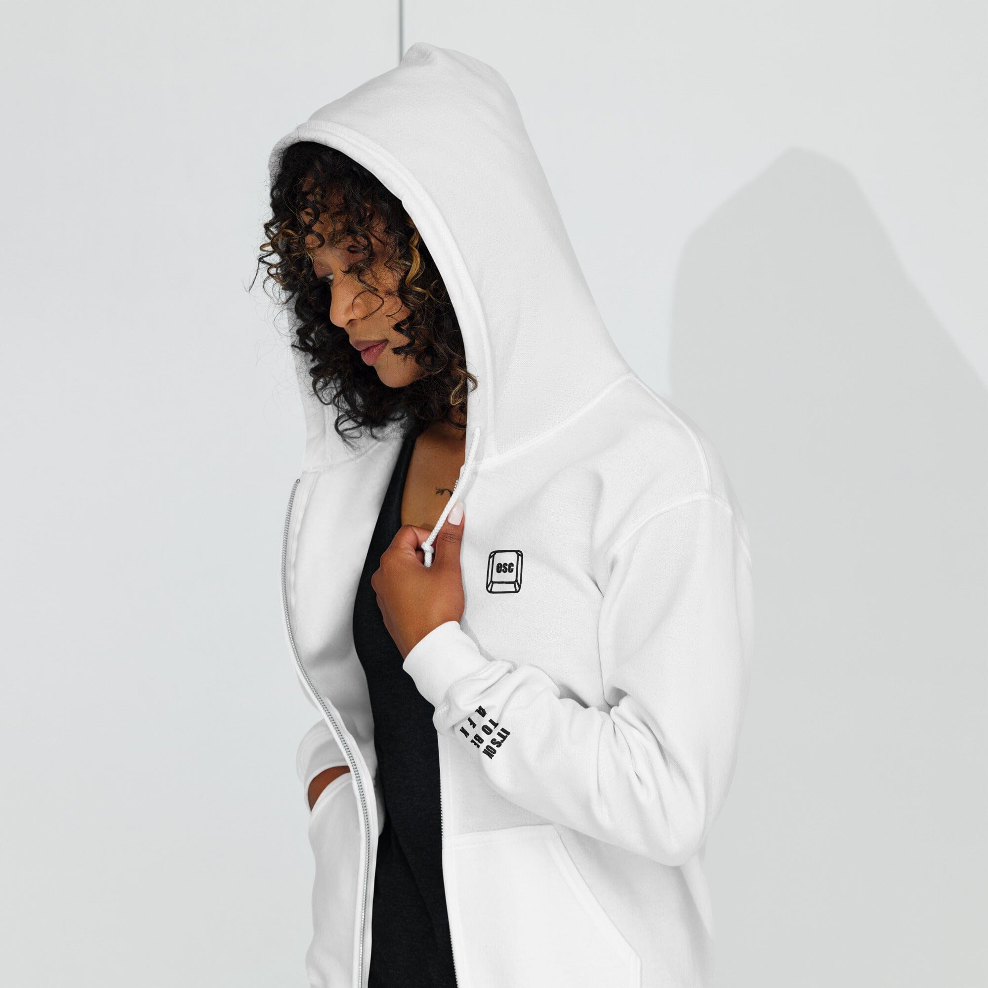 It's Ok to be AFK | Embroidered Unisex heavy blend zip hoodie | Gamer Affirmations Hoodies Threads & Thistles Inventory