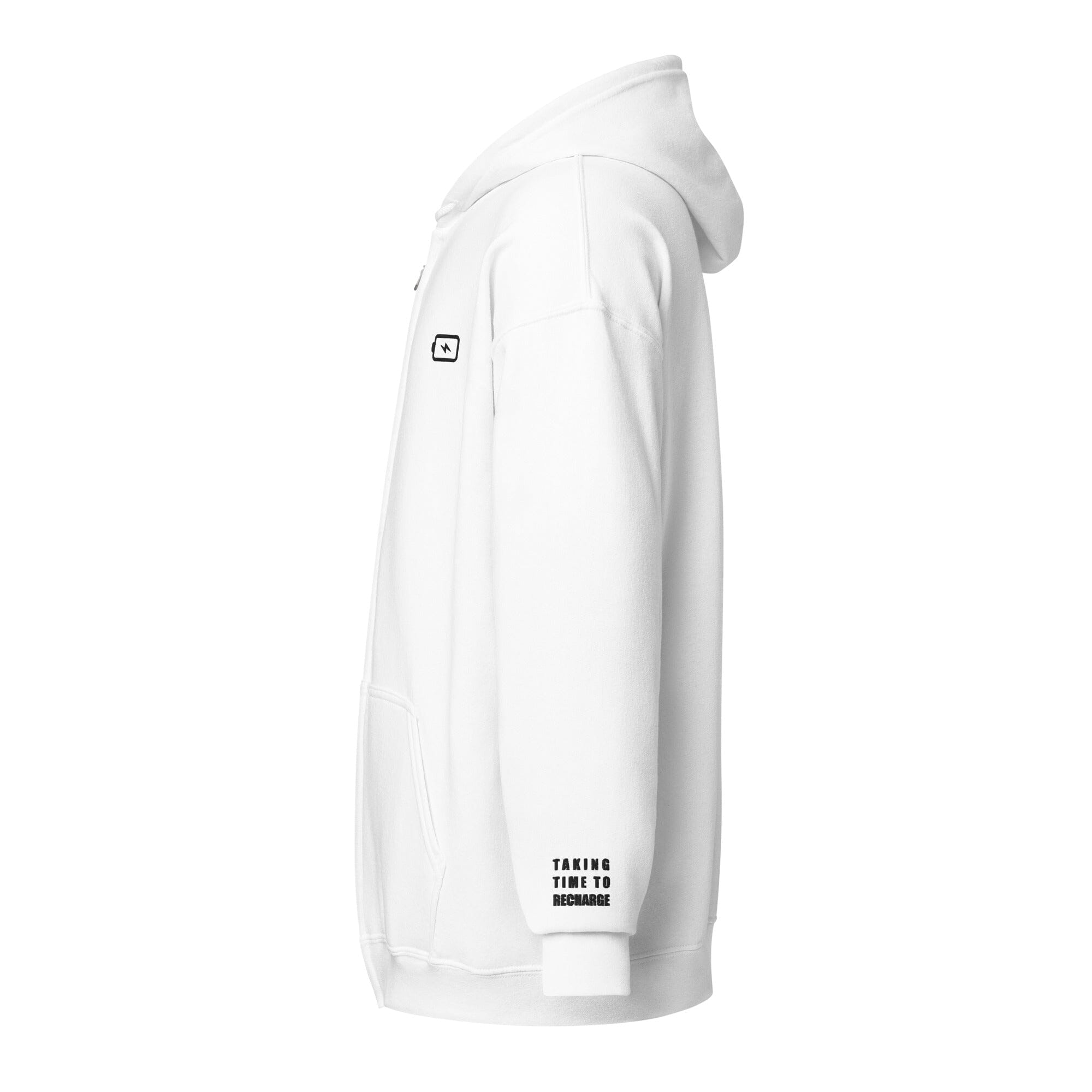 Taking Time to Recharge | Embroidered Unisex heavy blend zip hoodie | Gamer Affirmations Hoodies Threads & Thistles Inventory