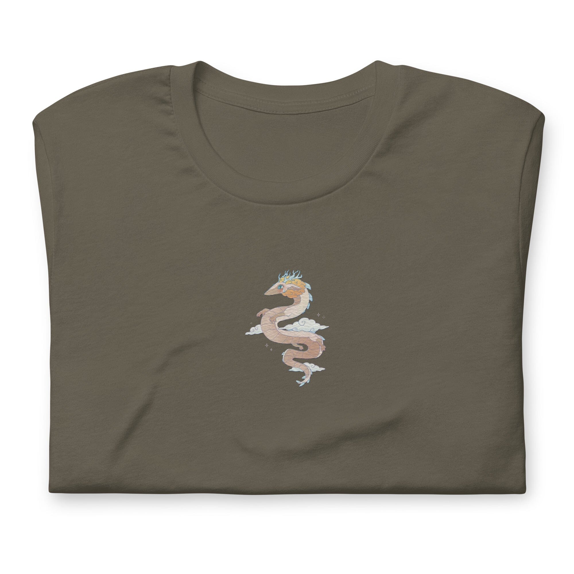 Light Dragon | Embroidered Unisex t-shirt | Zelda Titty Tea Threads & Thistles Inventory Army S