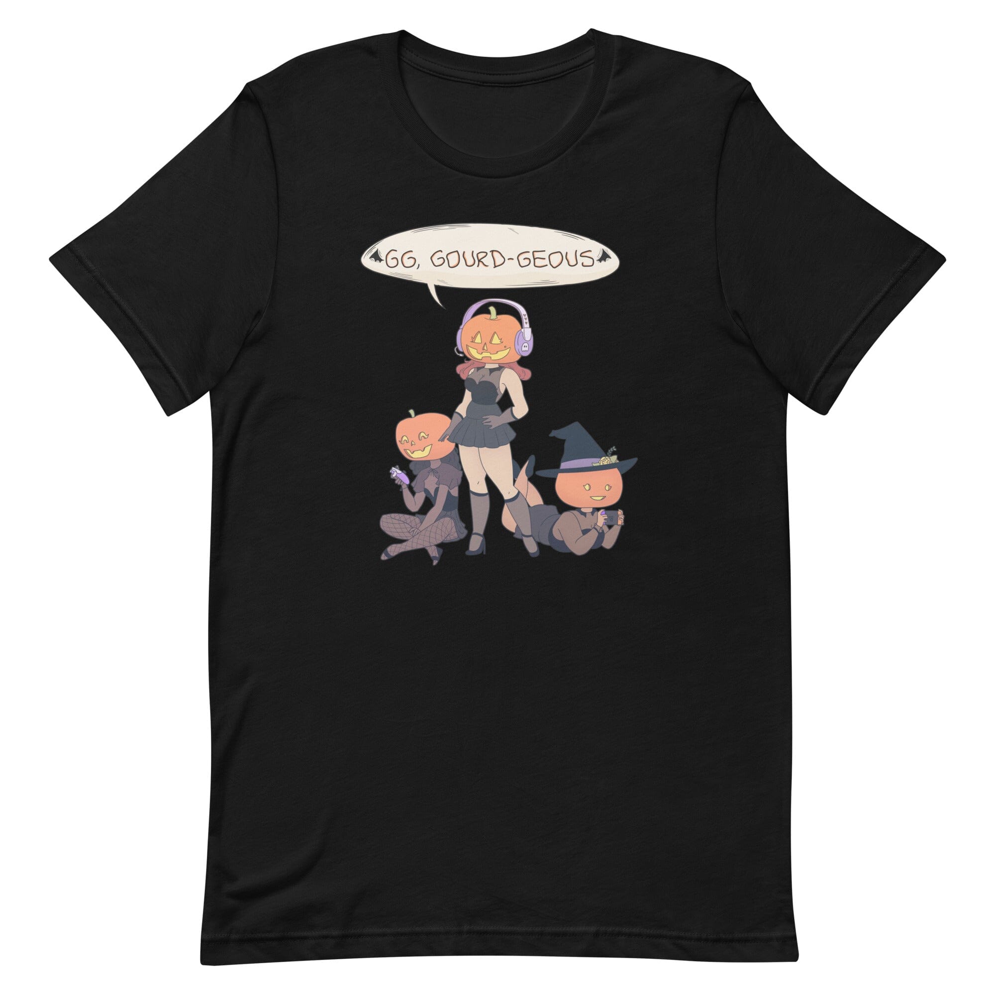 GG, Gourd-geous | Unisex t-shirt | Fall Halloween Threads & Thistles Inventory Black XS