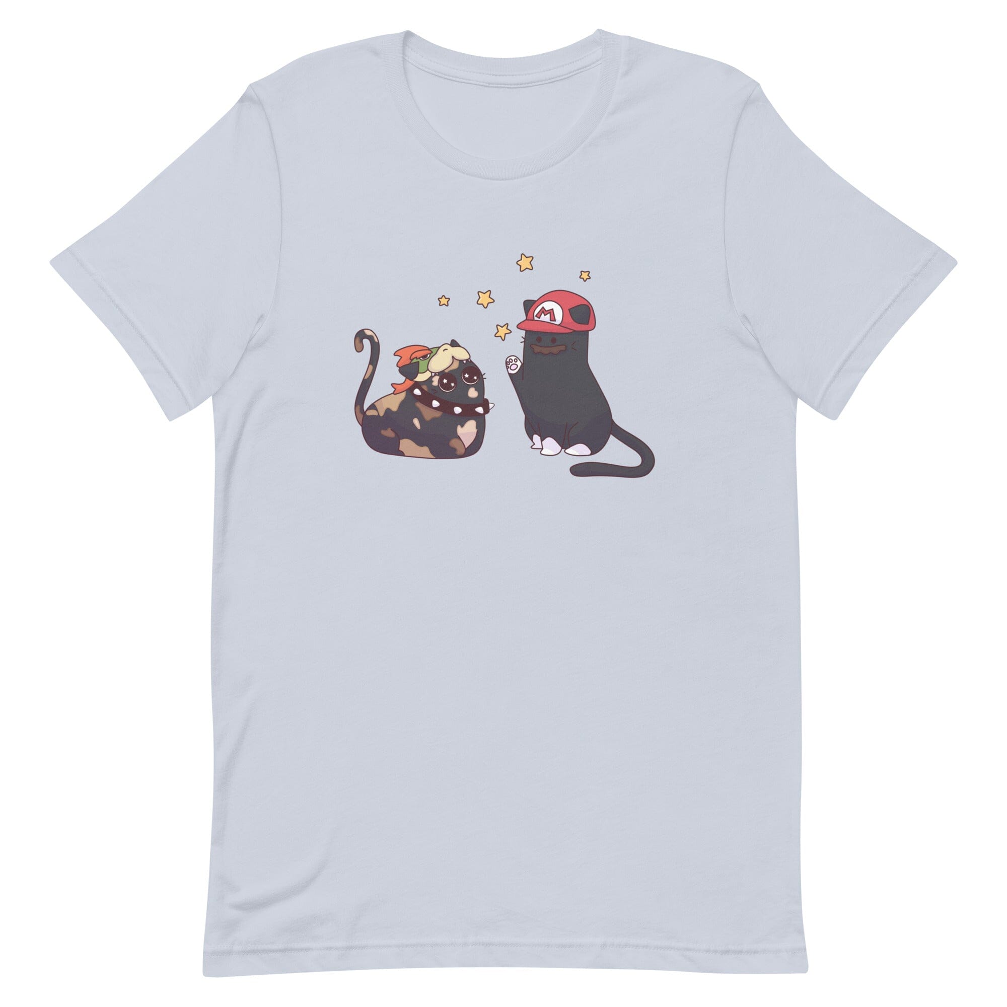Team Bowser & Mario Kitties | Unisex t-shirt | TTI Stream Threads & Thistles Inventory Light Blue XS