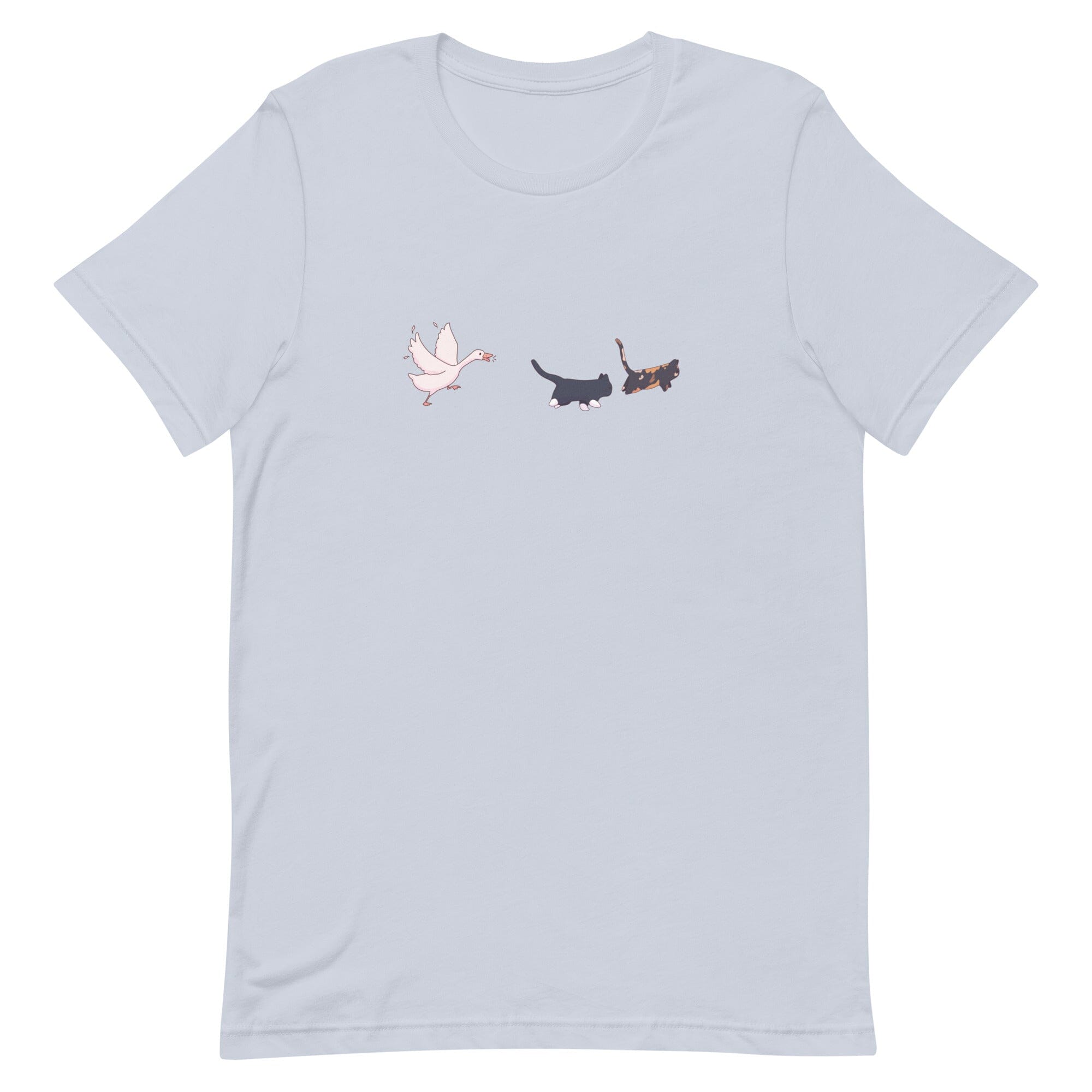Goose Chase | Unisex t-shirt | TTI Stream Threads & Thistles Inventory Light Blue XS