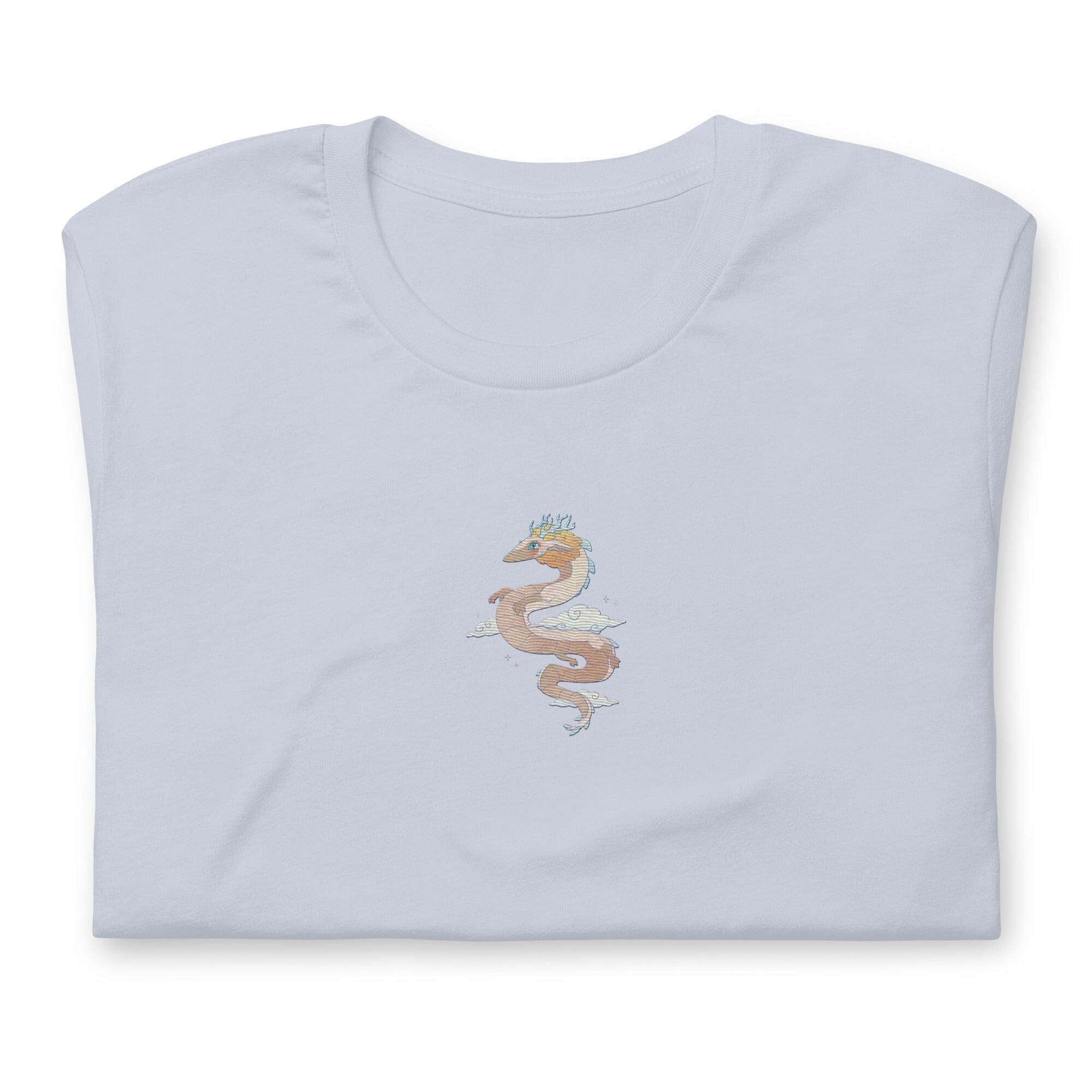 Light Dragon | Embroidered Unisex t-shirt | Zelda Titty Tea Threads & Thistles Inventory Light Blue XS