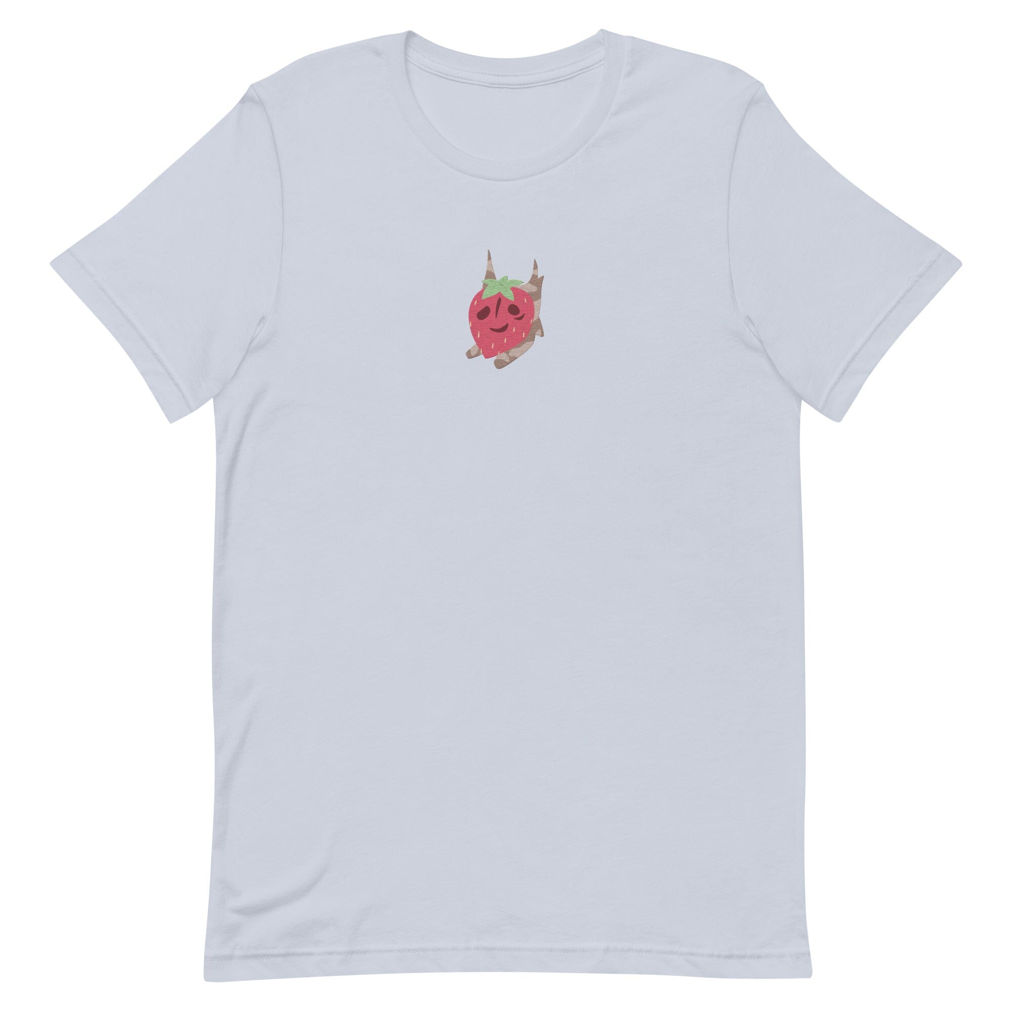 Strawberry Korok | Embroidered Unisex t-shirt | Titty Tea Zelda Threads & Thistles Inventory Light Blue XS