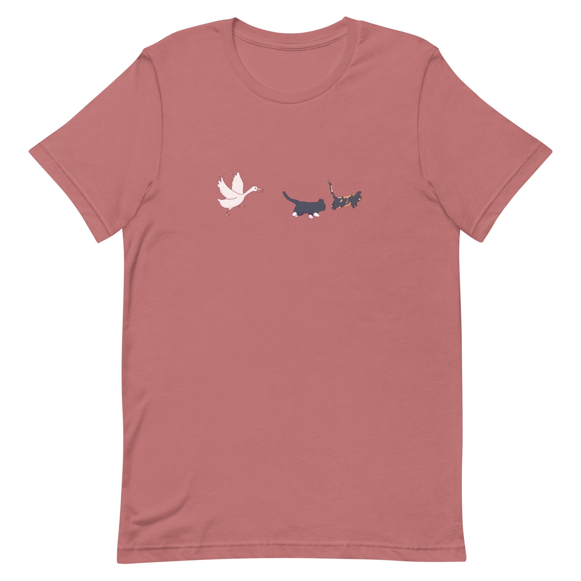 Goose Chase | Unisex t-shirt | TTI Stream Threads & Thistles Inventory Mauve S 