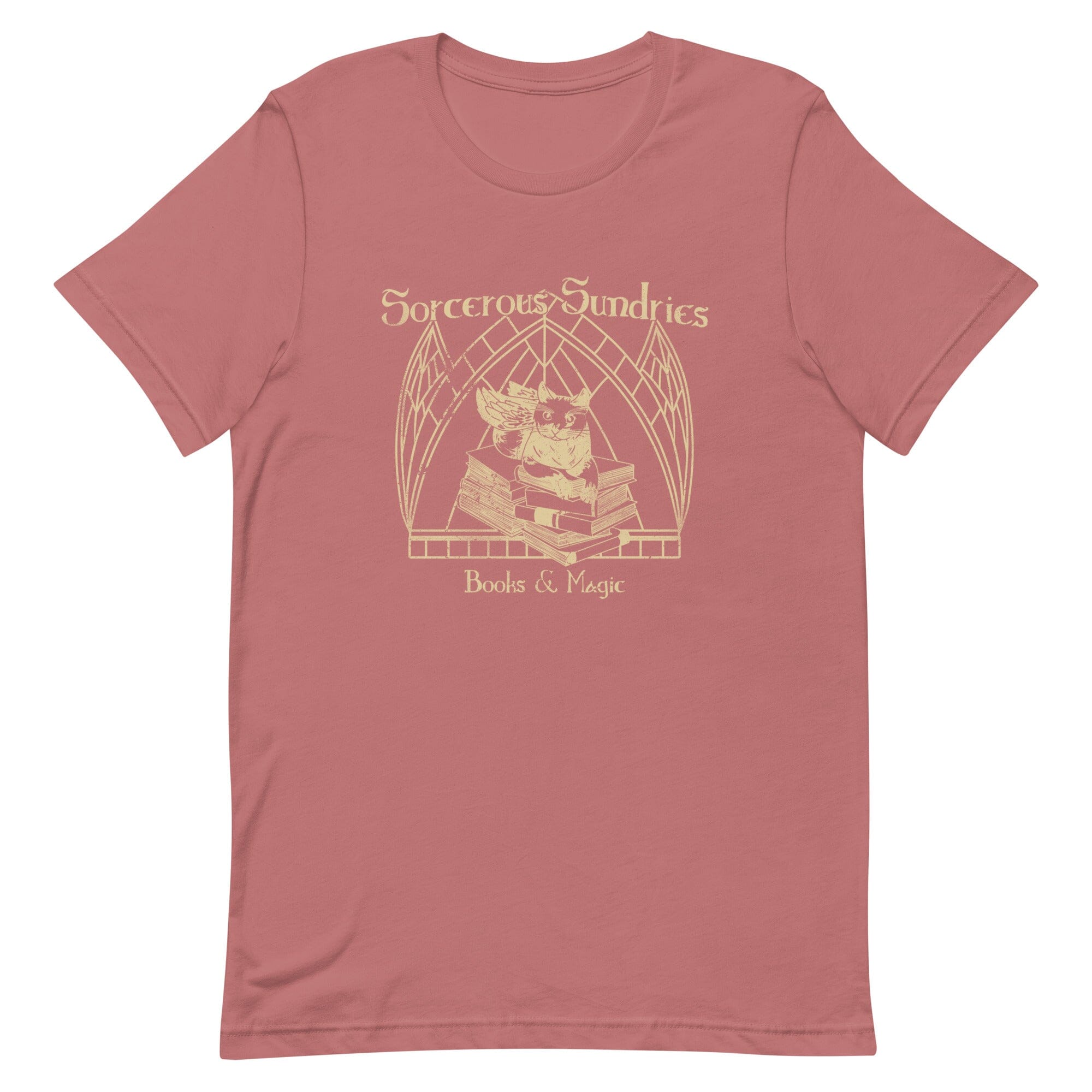 Sorcerous Sundries | Unisex t-shirt | Baldur's Gate Threads & Thistles Inventory Mauve S