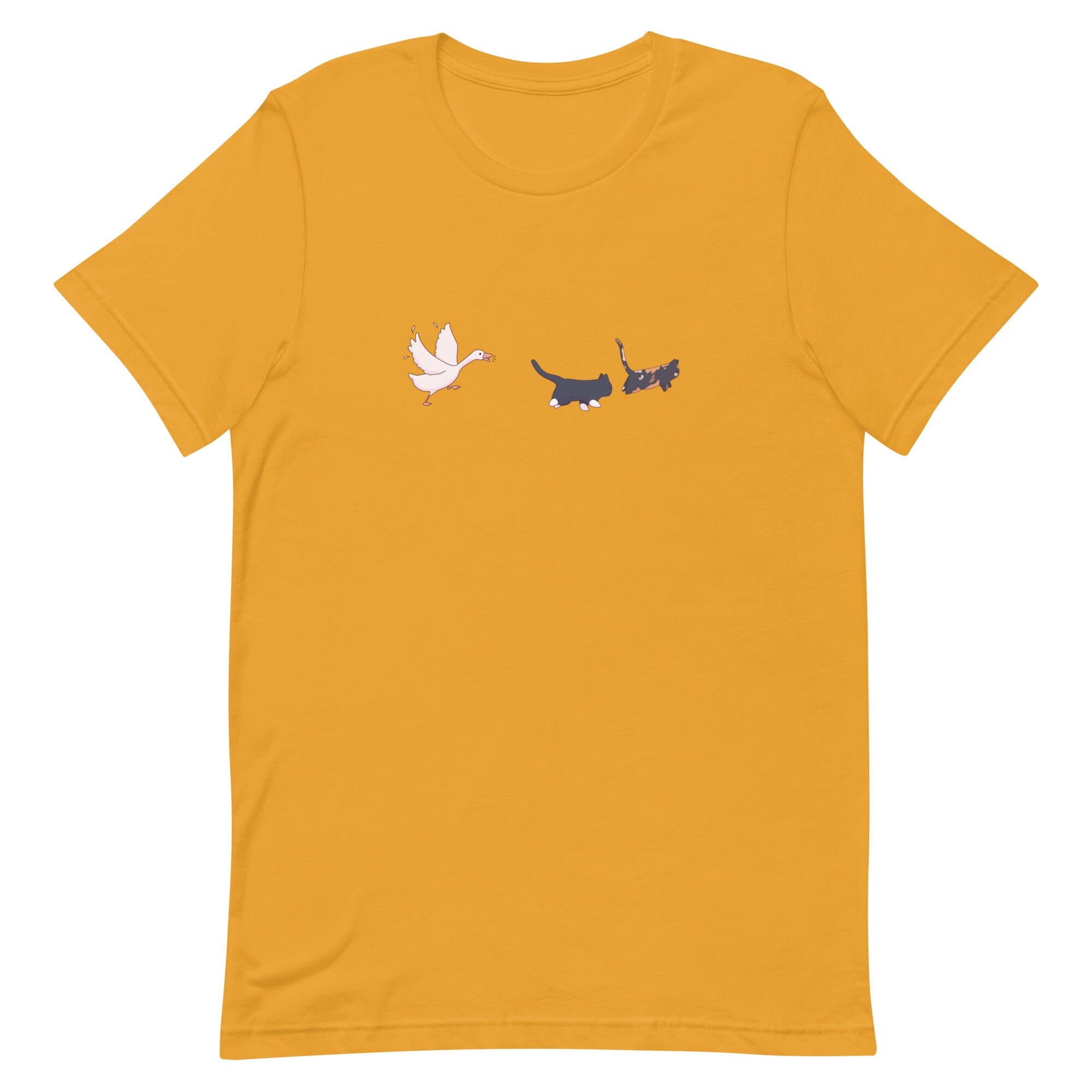 Goose Chase | Unisex t-shirt | TTI Stream Threads & Thistles Inventory Mustard XS