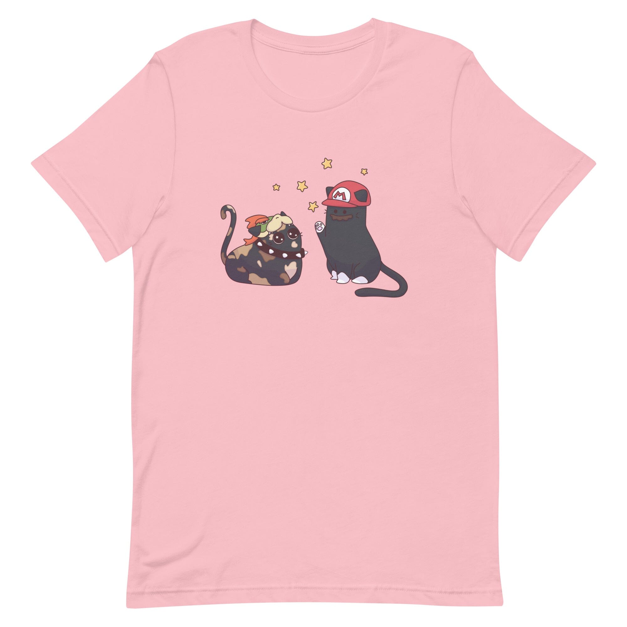 Team Bowser & Mario Kitties | Unisex t-shirt | TTI Stream Threads & Thistles Inventory Pink S