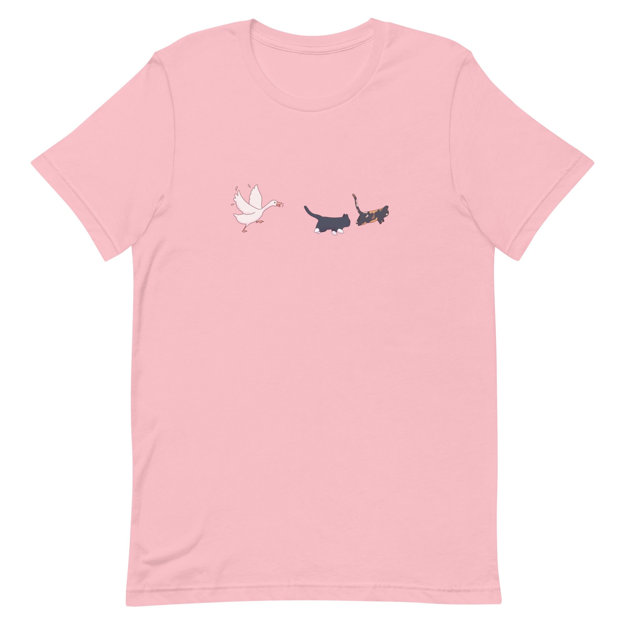 Goose Chase | Unisex t-shirt | TTI Stream Threads & Thistles Inventory Pink S