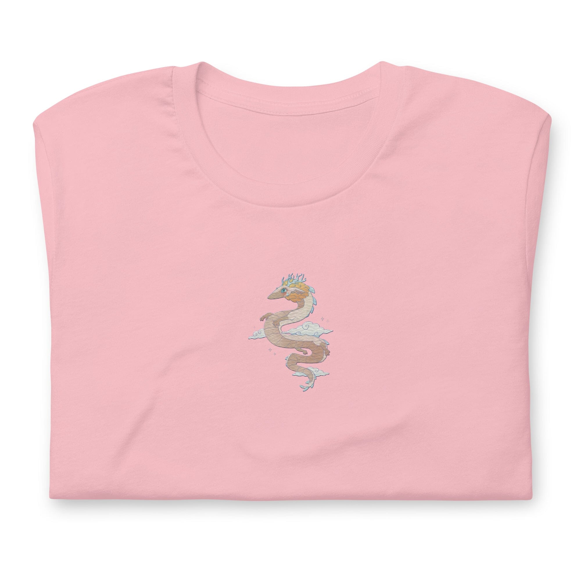 Light Dragon | Embroidered Unisex t-shirt | Zelda Titty Tea Threads & Thistles Inventory Pink S