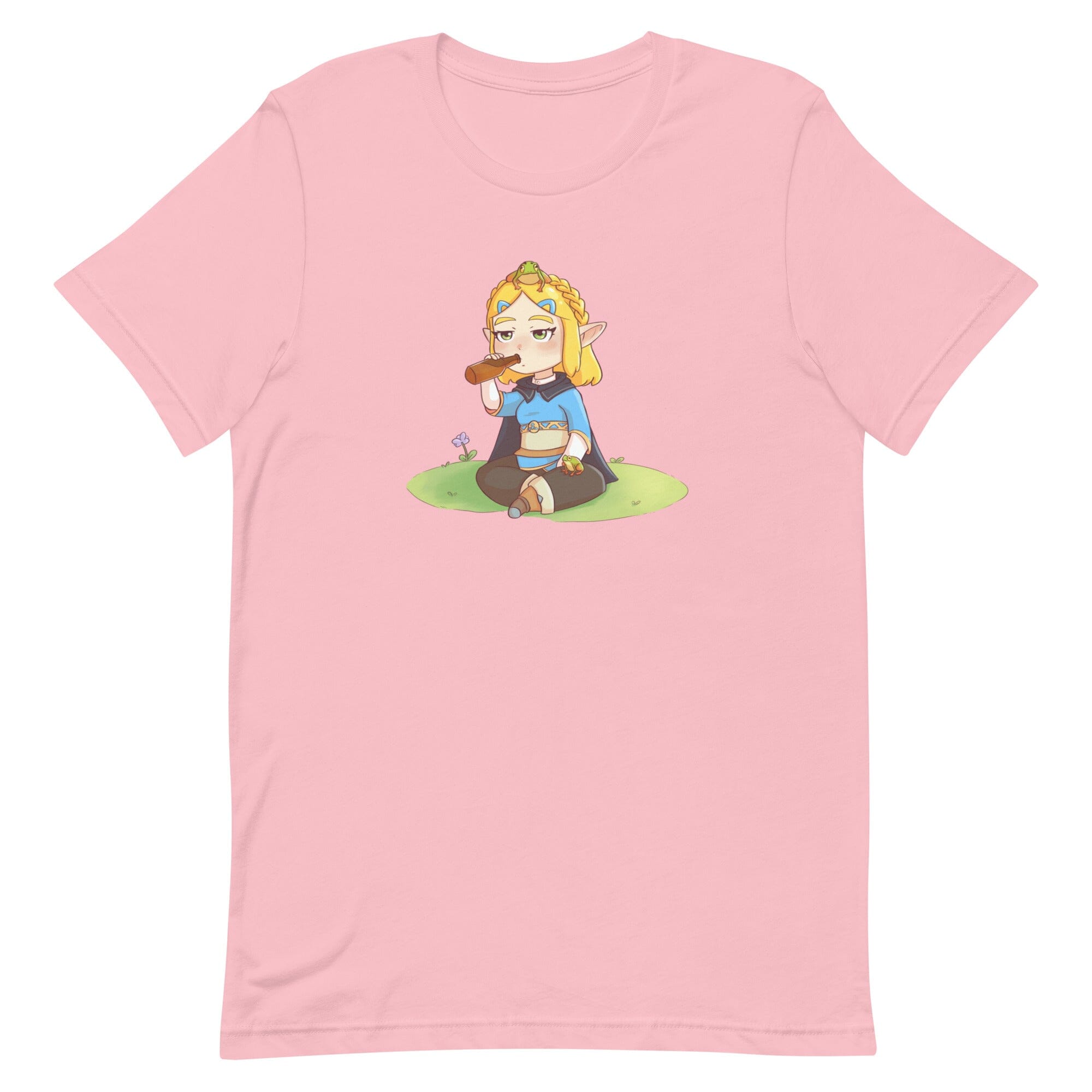 Zelda Frogs | Unisex t-shirt | Titty Tea Zelda Threads & Thistles Inventory Pink S