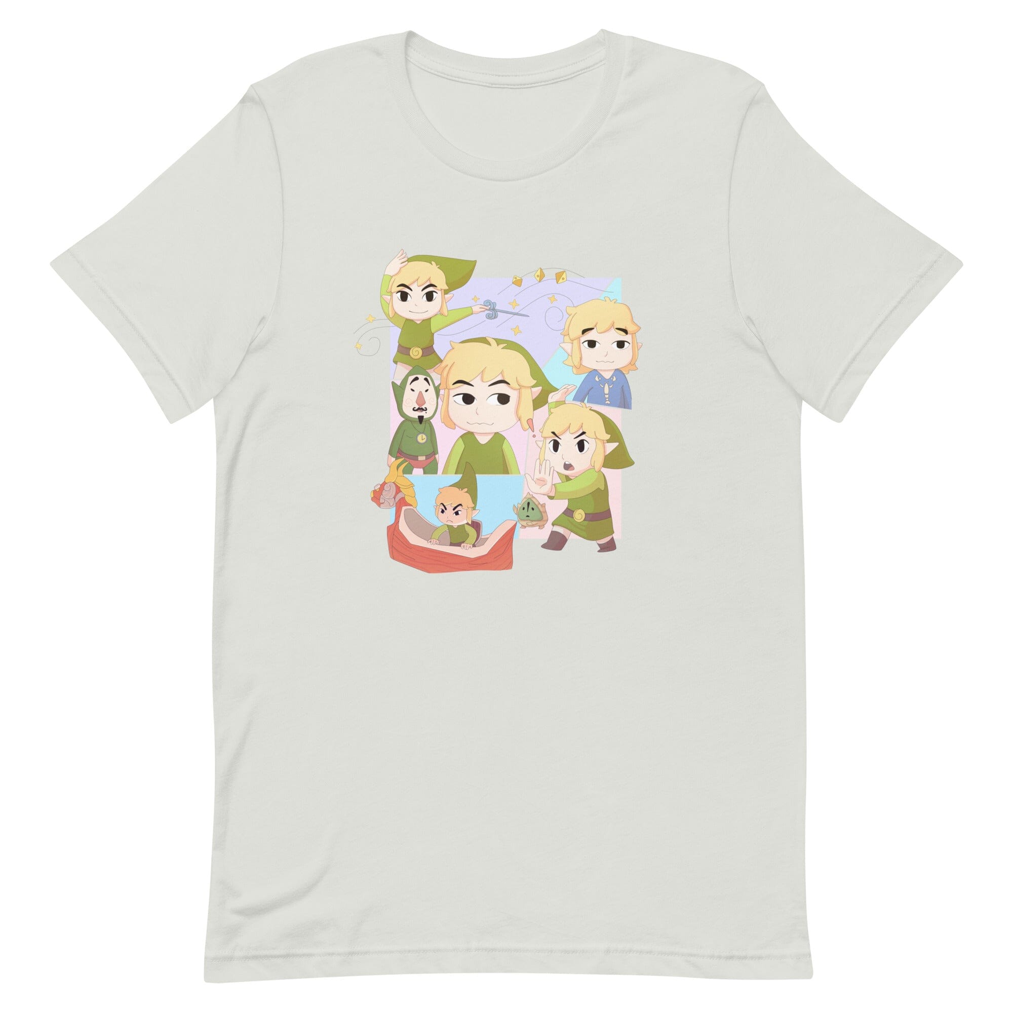 The Many Faces from Wind Waker | Unisex t-shirt Threads & Thistles Inventory Silver S