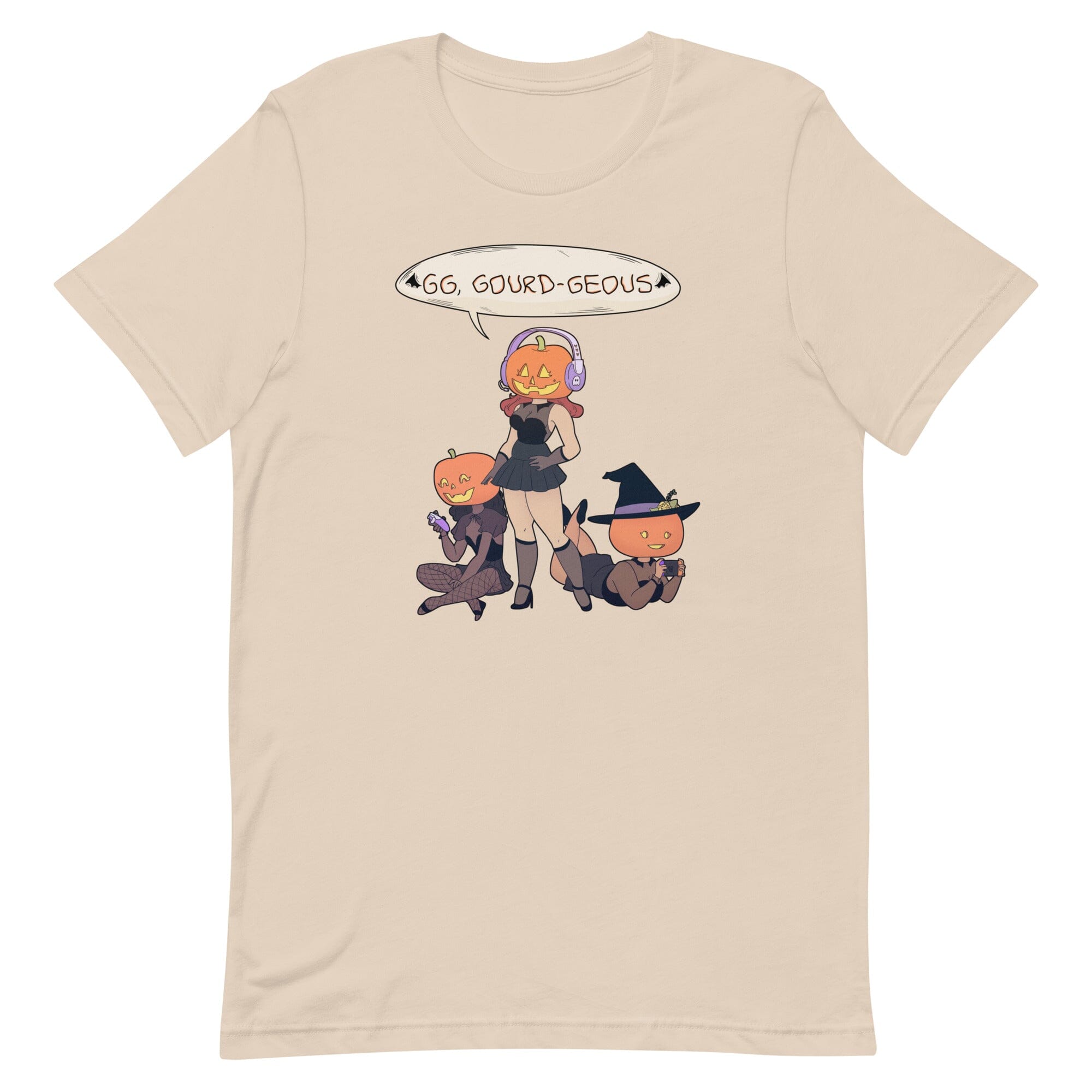 GG, Gourd-geous | Unisex t-shirt | Fall Halloween Threads & Thistles Inventory Soft Cream XS