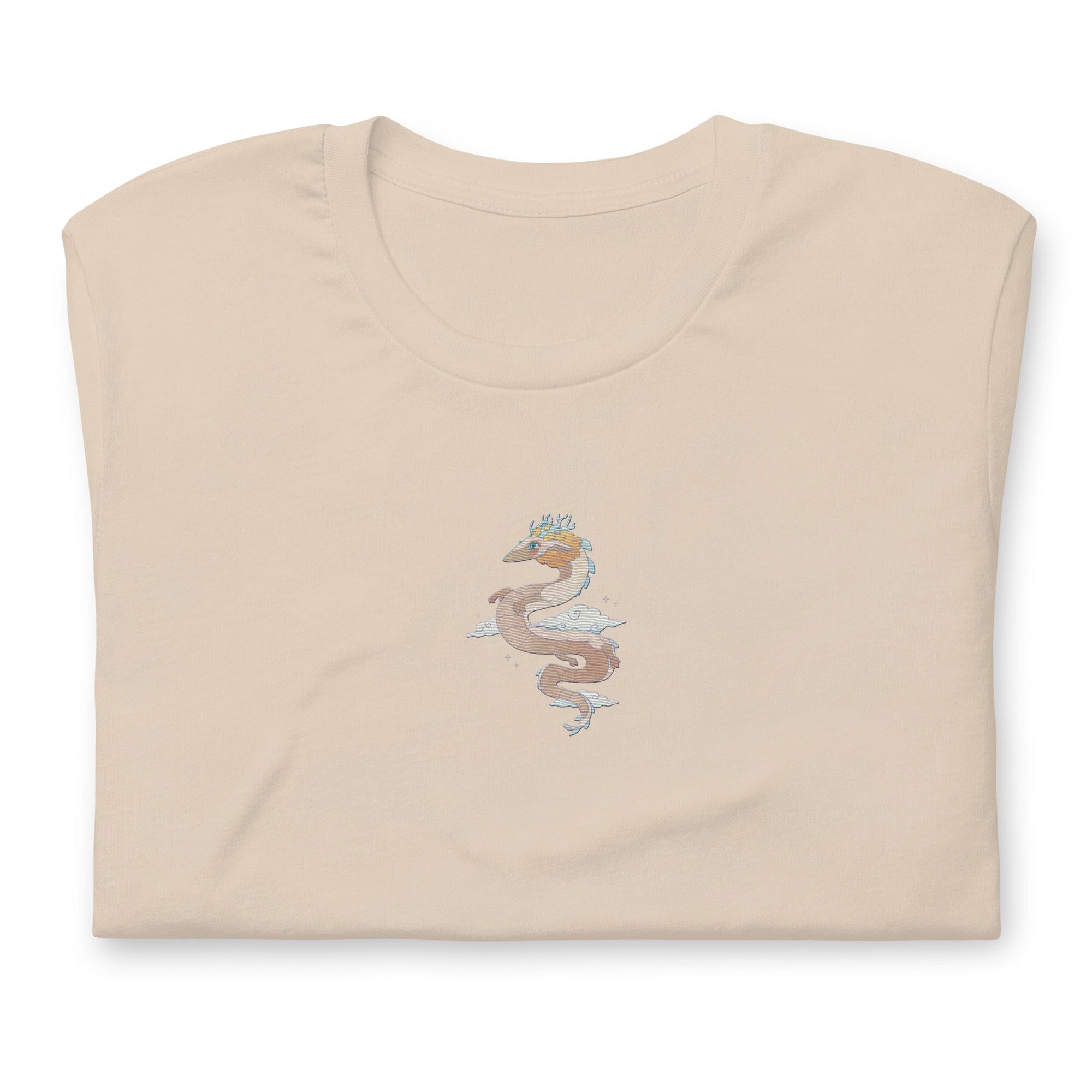 Light Dragon | Embroidered Unisex t-shirt | Zelda Titty Tea Threads & Thistles Inventory Soft Cream XS