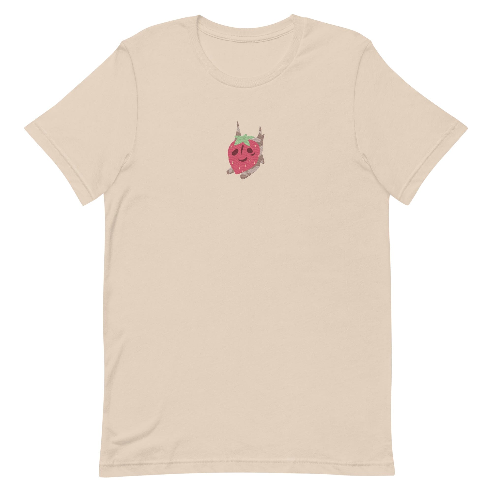 Strawberry Korok | Embroidered Unisex t-shirt | Titty Tea Zelda Threads & Thistles Inventory Soft Cream XS