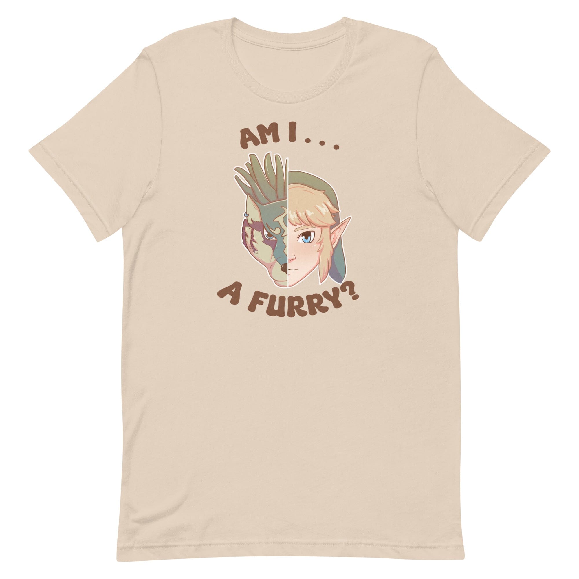 Am I a Furry? | Unisex t-shirt | Titty Tea Zelda Threads & Thistles Inventory Soft Cream XS