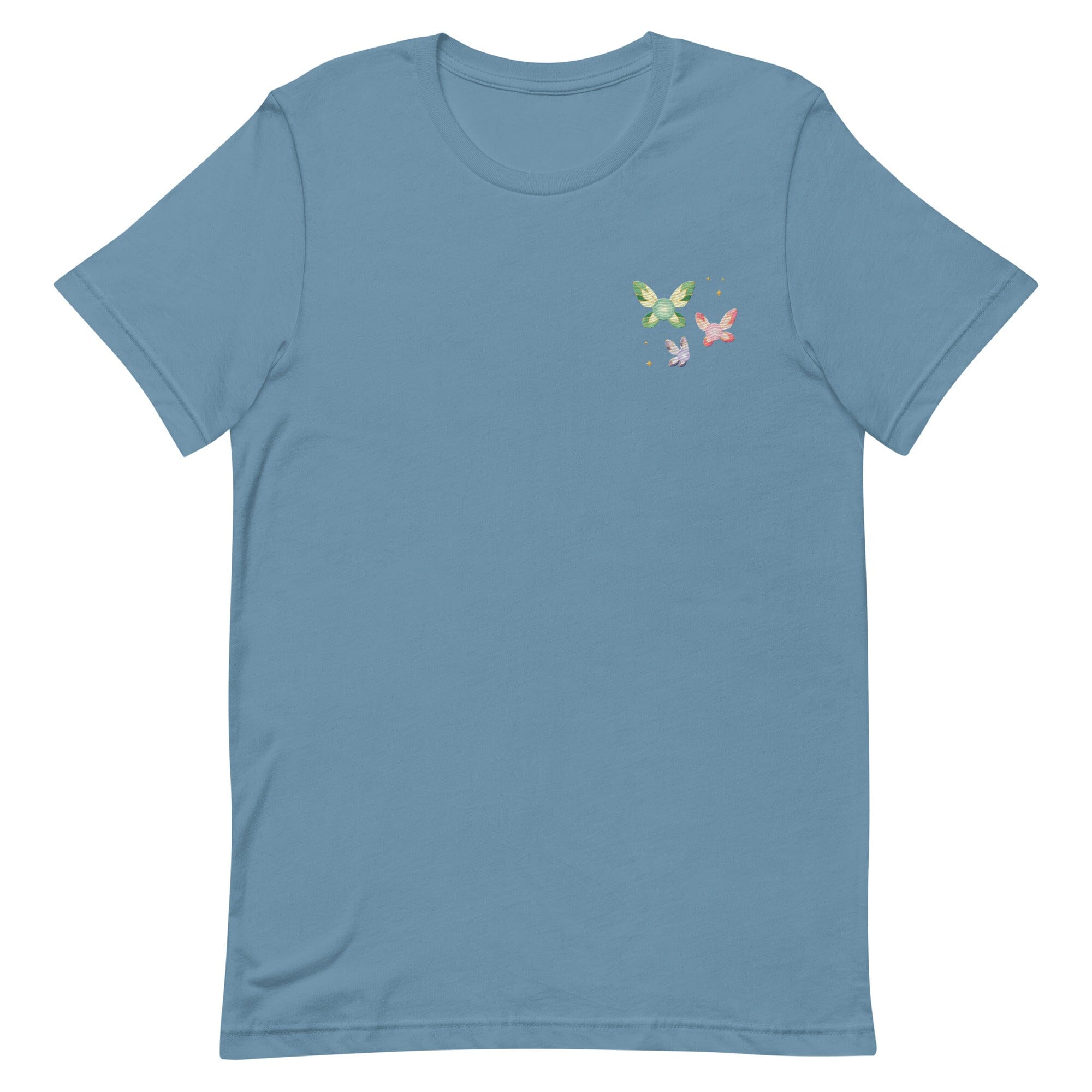 Navi Fairies | Embroidered Unisex t-shirt | The Legend of Zelda Threads & Thistles Inventory Steel Blue S