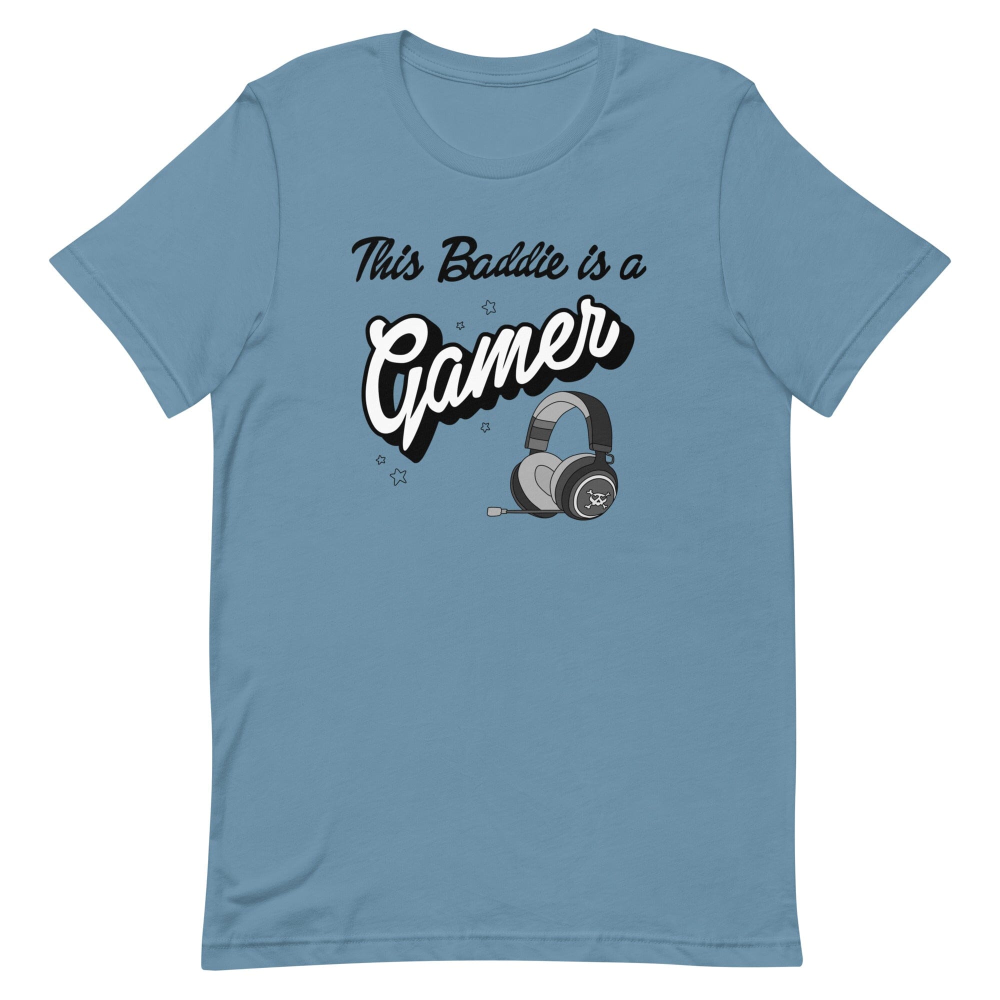 This Baddie is a Gamer | Unisex t-shirt | Feminist Gamer Threads & Thistles Inventory Steel Blue (Punk) S