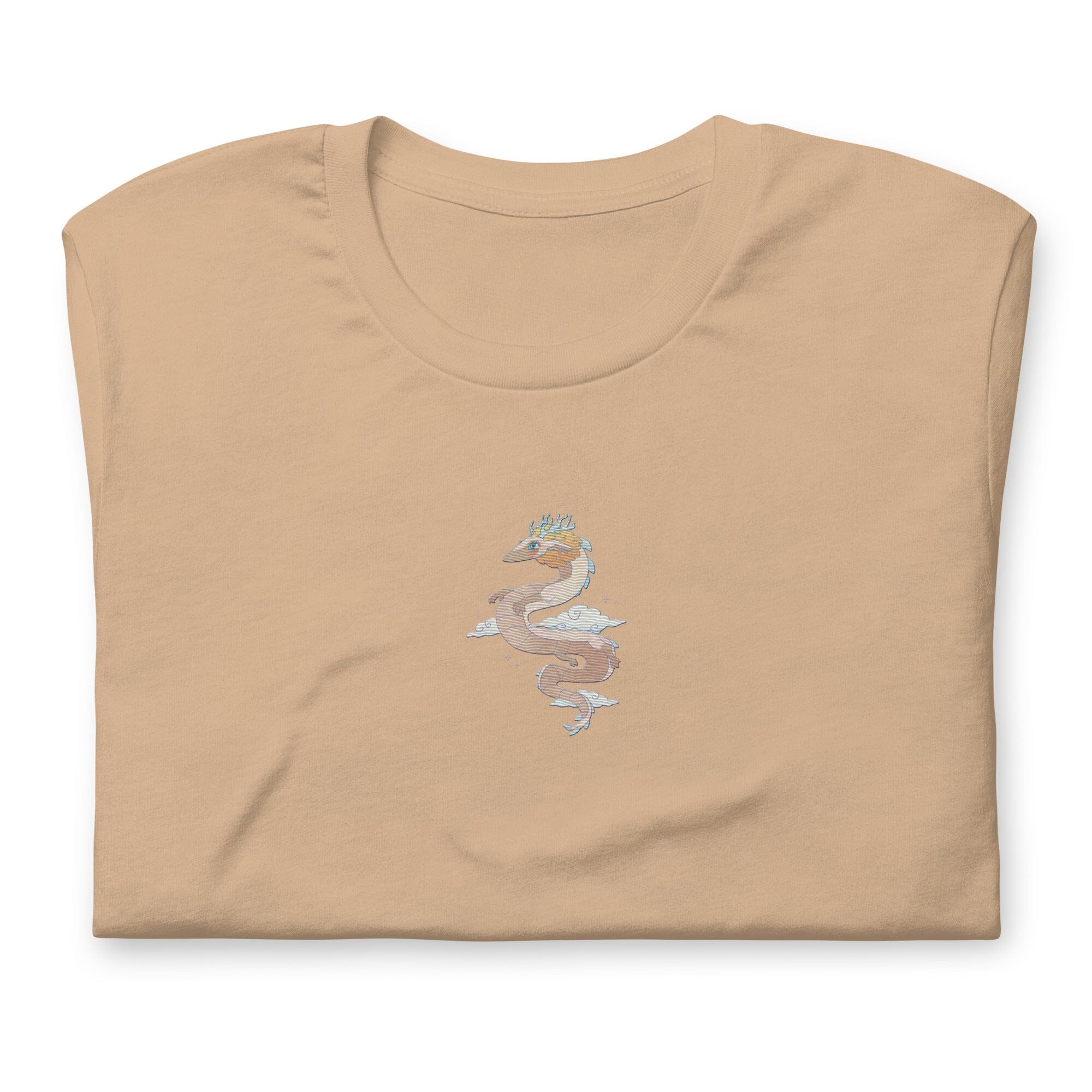 Light Dragon | Embroidered Unisex t-shirt | Zelda Titty Tea Threads & Thistles Inventory Tan XS