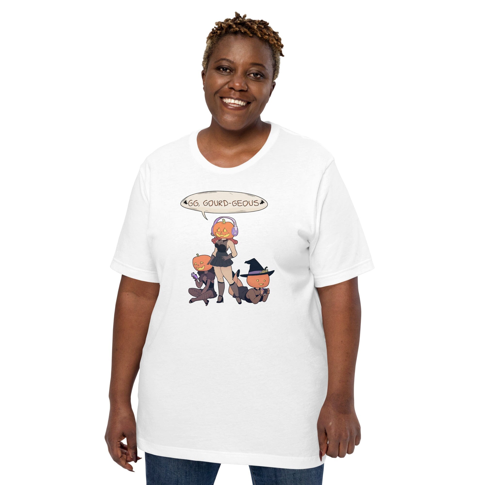 GG, Gourd-geous | Unisex t-shirt | Fall Halloween Threads & Thistles Inventory