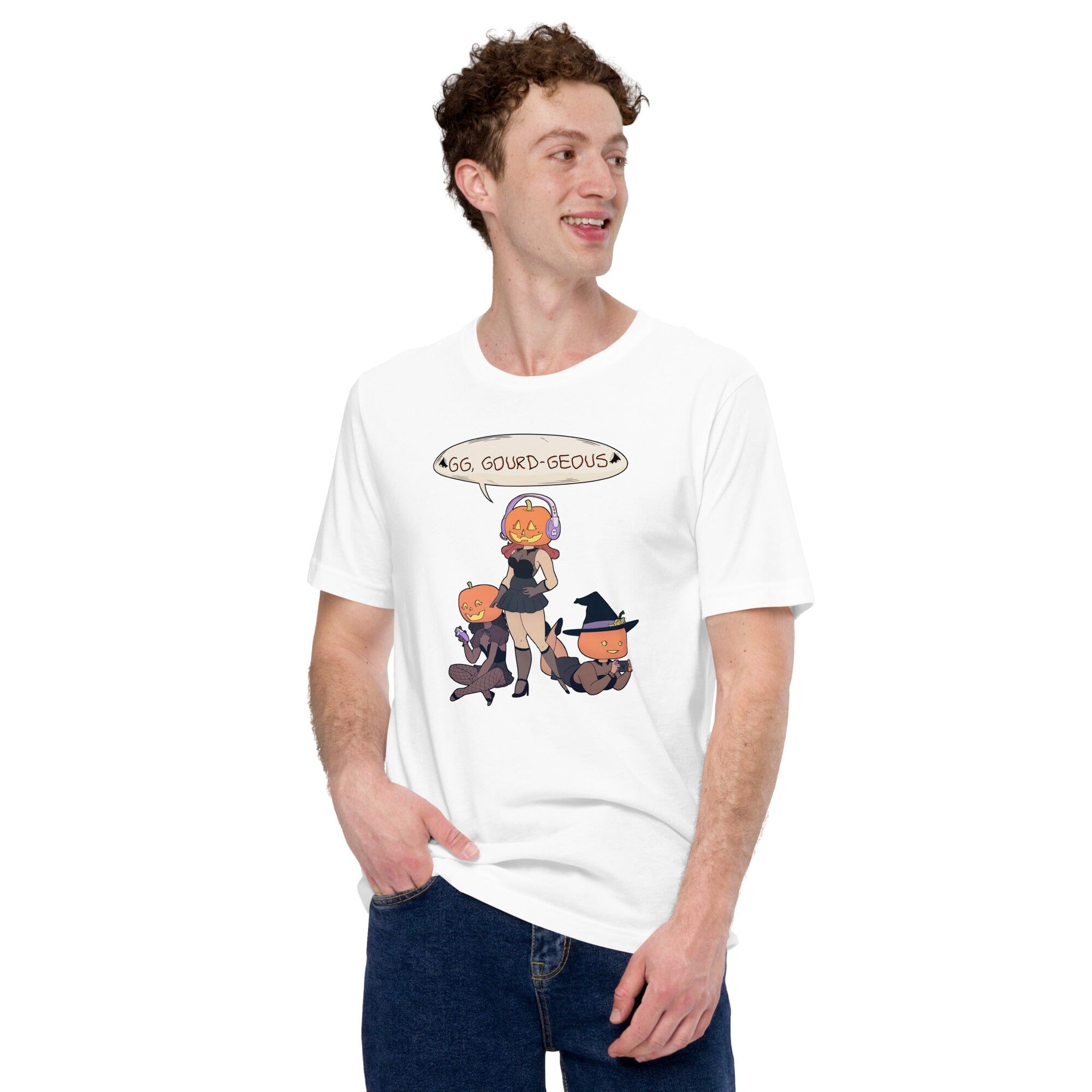 GG, Gourd-geous | Unisex t-shirt | Fall Halloween Threads & Thistles Inventory
