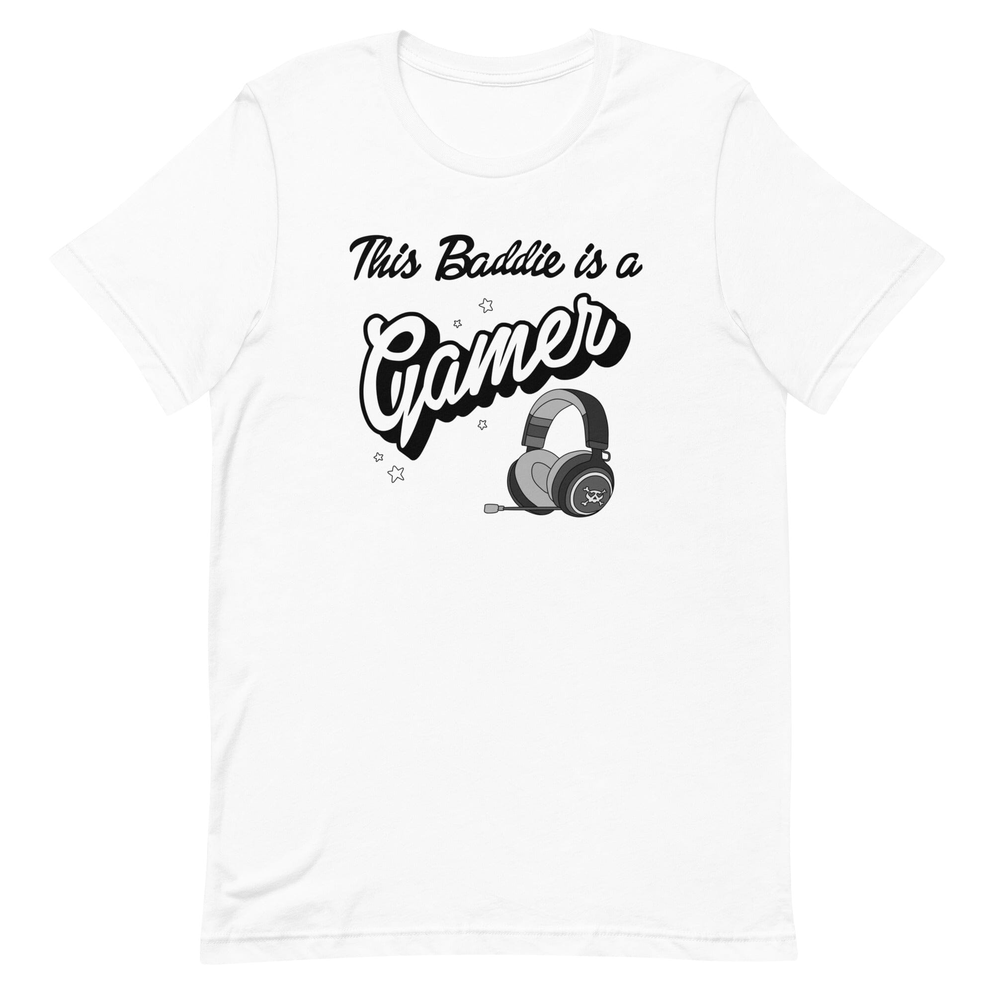 This Baddie is a Gamer | Unisex t-shirt | Feminist Gamer Threads & Thistles Inventory White (Punk) XS