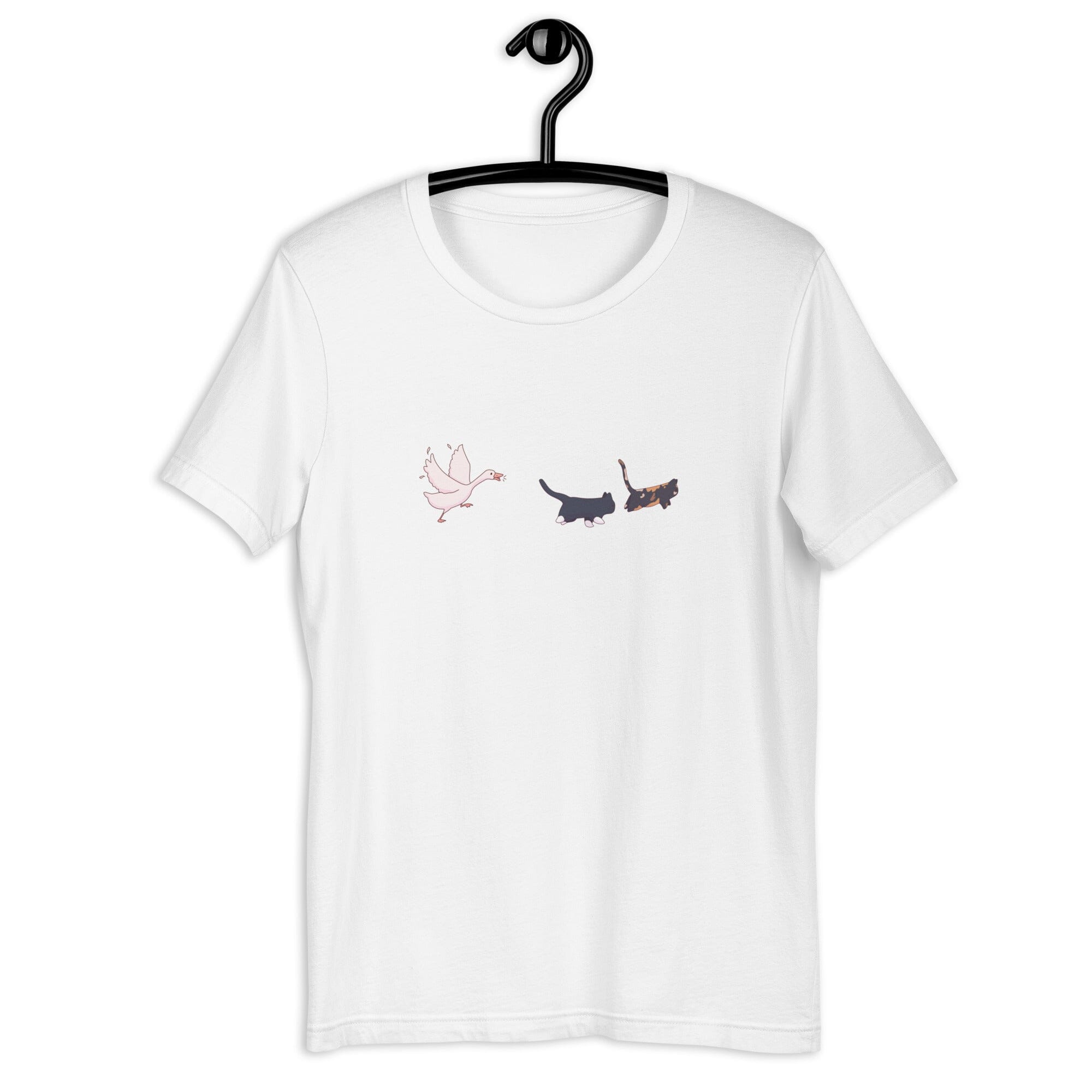 Goose Chase | Unisex t-shirt | TTI Stream Threads & Thistles Inventory