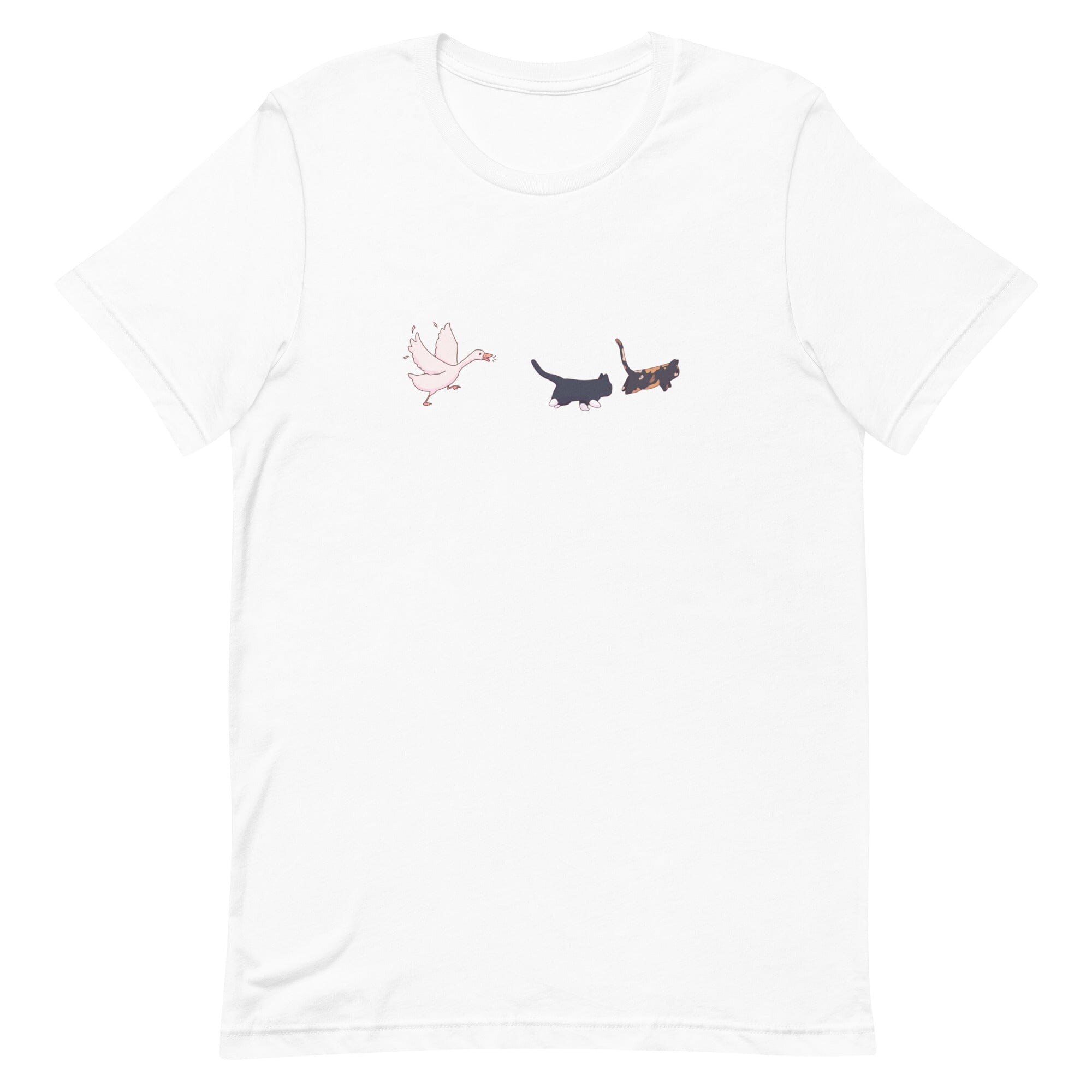 Goose Chase | Unisex t-shirt | TTI Stream Threads & Thistles Inventory White XS