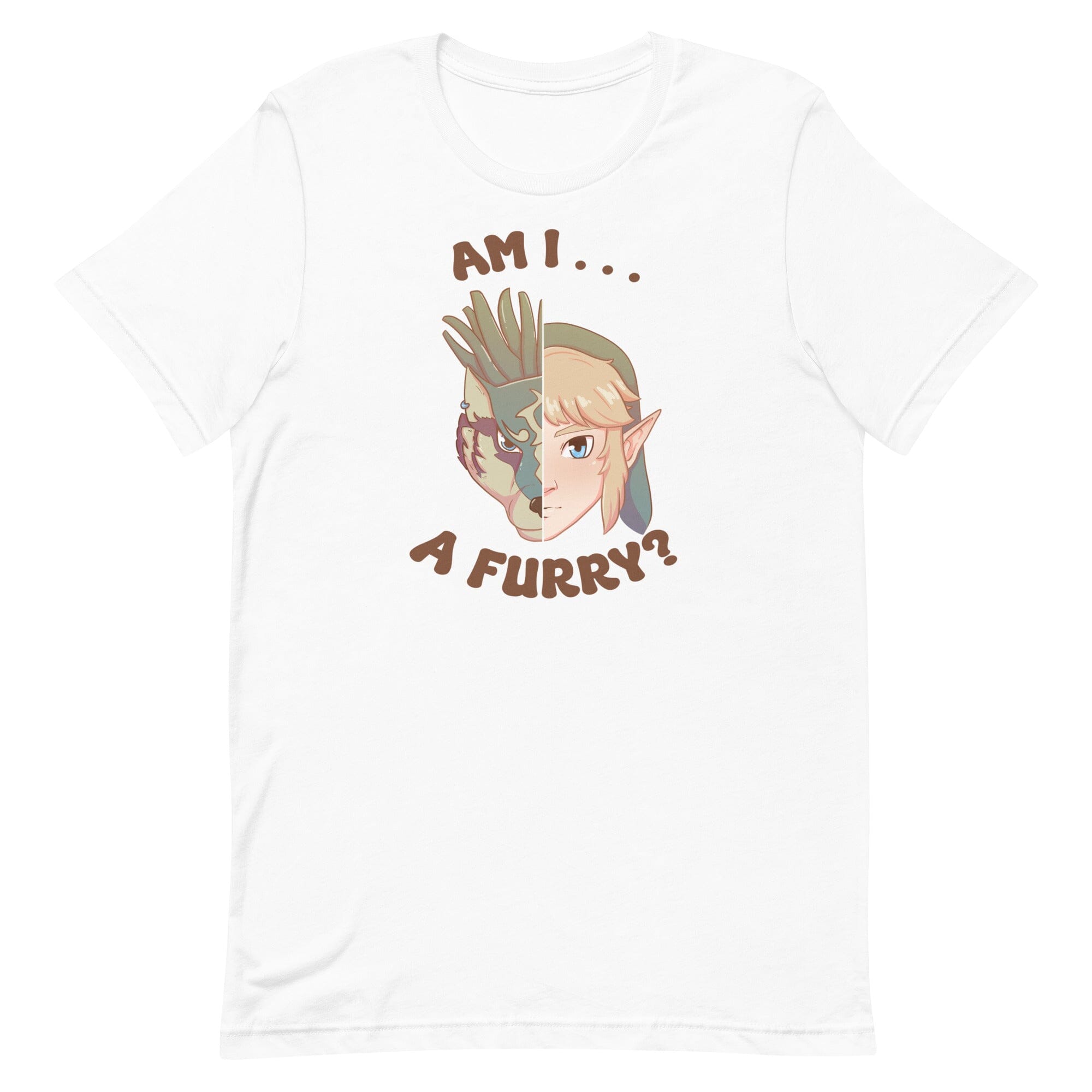 Am I a Furry? | Unisex t-shirt | Titty Tea Zelda Threads & Thistles Inventory White XS