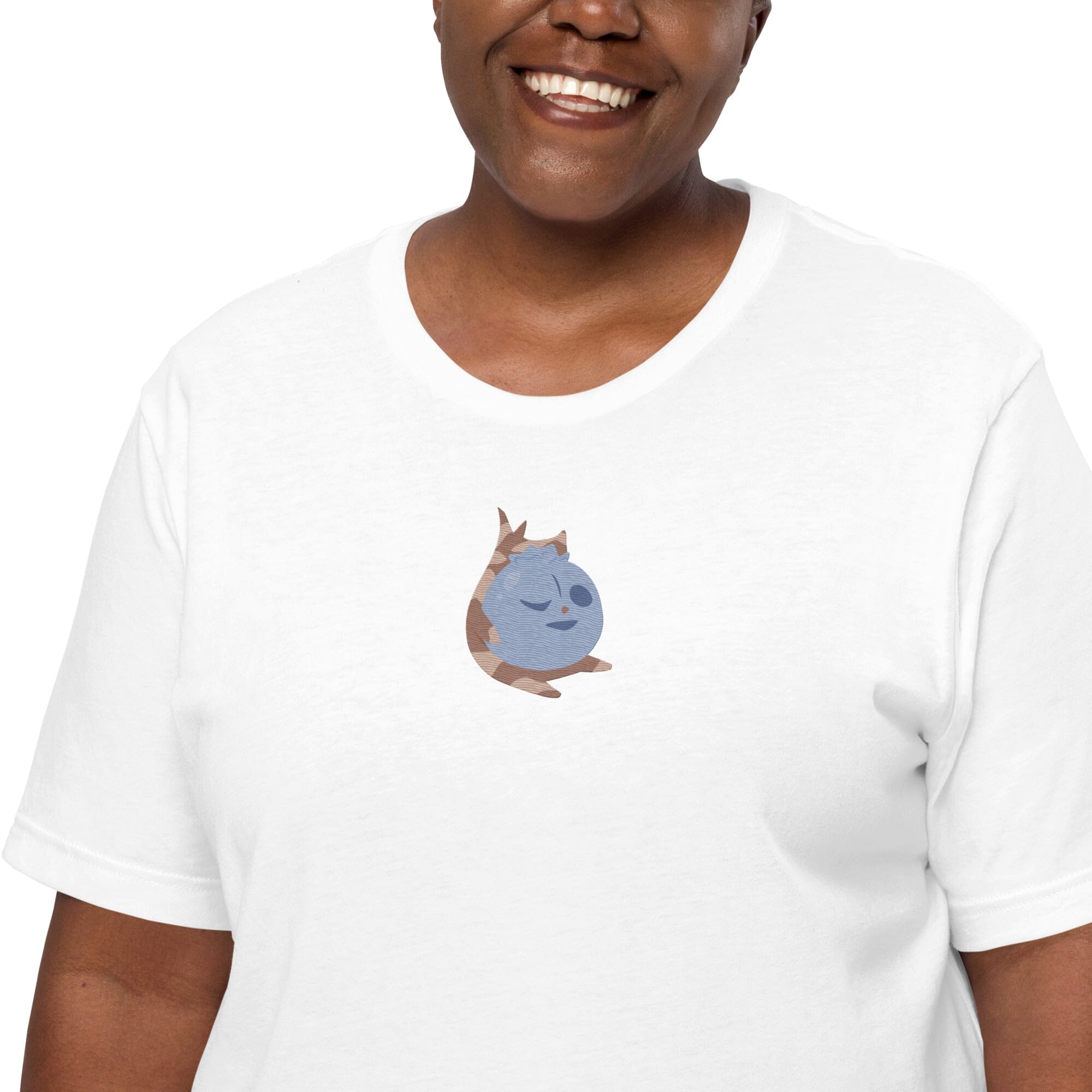 Blueberry Korok | Embroidered Unisex t-shirt | Titty Tea Zelda Threads & Thistles Inventory