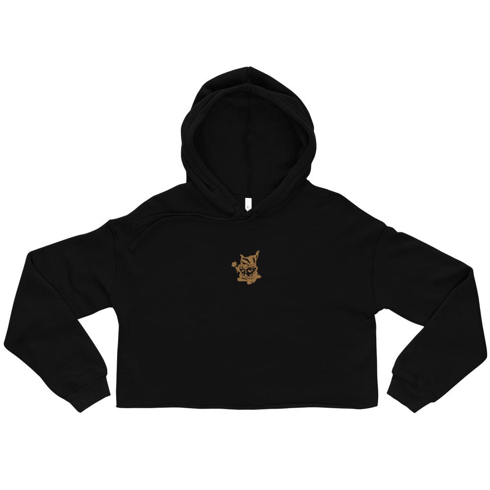 Golden Flower Korok | Crop Hoodie | The Legend of Zelda Threads & Thistles Inventory Black S