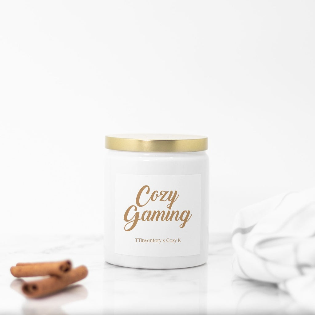 Cozy Gaming 8oz Ceramic Candle | Cozy Gamer Candles Threads & Thistles Inventory