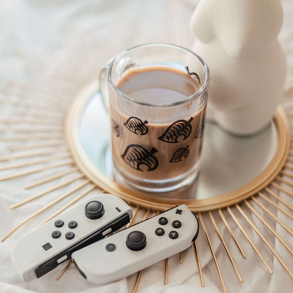 Animal Crossing Leaf | Mug Glass | Animal Crossing Mugs Threads & Thistles Inventory