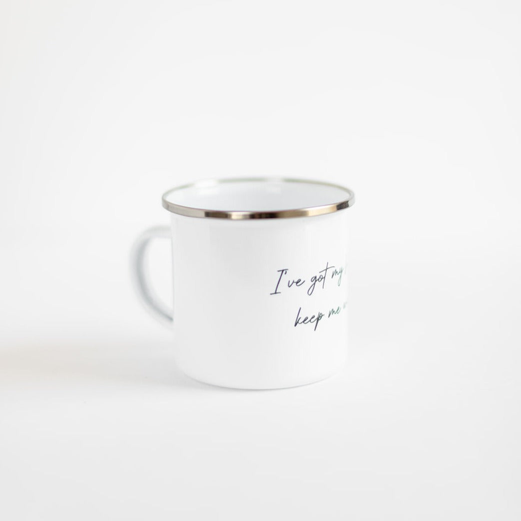 I've Got my Laptop Cozy Gamer Christmas 10oz Camp Mug Mugs Threads & Thistles Inventory